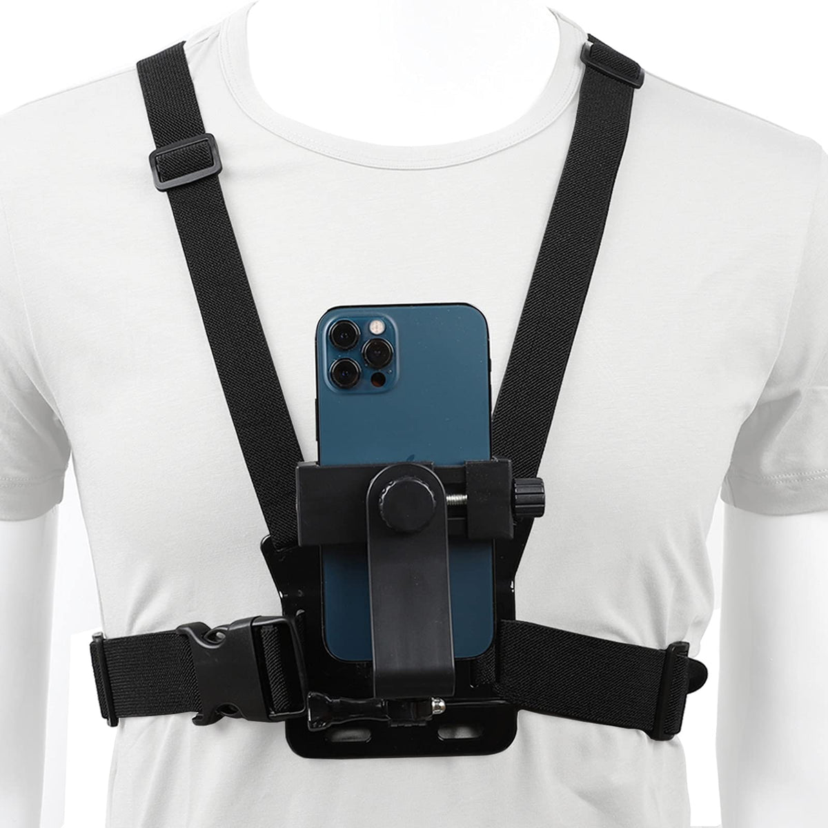 Pellking Mobile Phone Chest Mount Harness Strap Holder Cell Phone Clip Action Camera Pov For Samsung Iphone Plus Etc