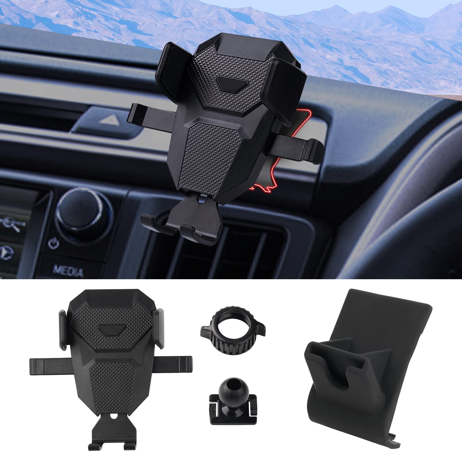 Karltys Cell Phone Holder For Toyota Rav4 2013-2018 Accessories Car Mobile Phone Holder Air Vent Mount For 4-7 Inch Phones Thick