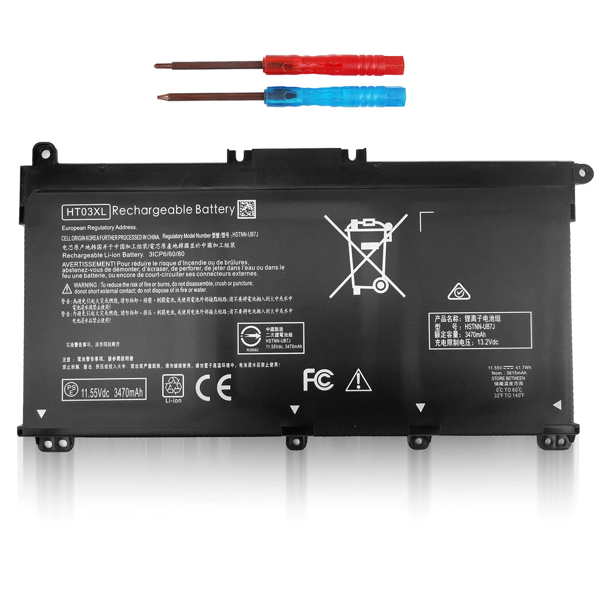 Ht03Xl Battery For Hp Pavilion 15 Cs 15 Da 15 Db 17 Ca 17 By 15 Cs0053Cl 15 Cs1063Cl 15 Da012Dx 15 Da1005Dx 15 Db0011Dx 17 Ca001