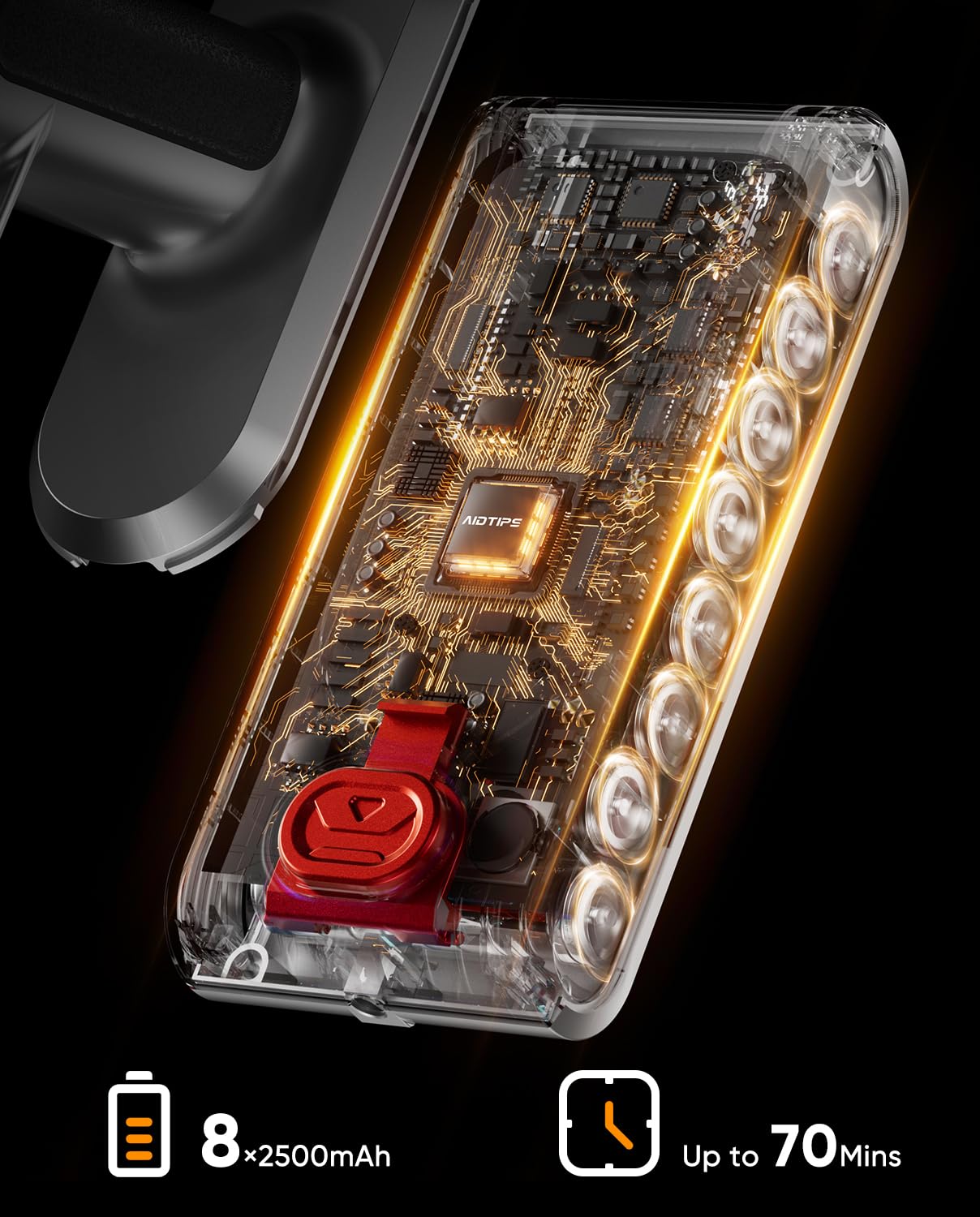 Cordless Vacuum Cleaner, 600W/50Kpa, Max 70 Mins Runtime, Self-Standing Vacuum Cleaners For Home, Anti-Tangle Stick Vacuum, Smar