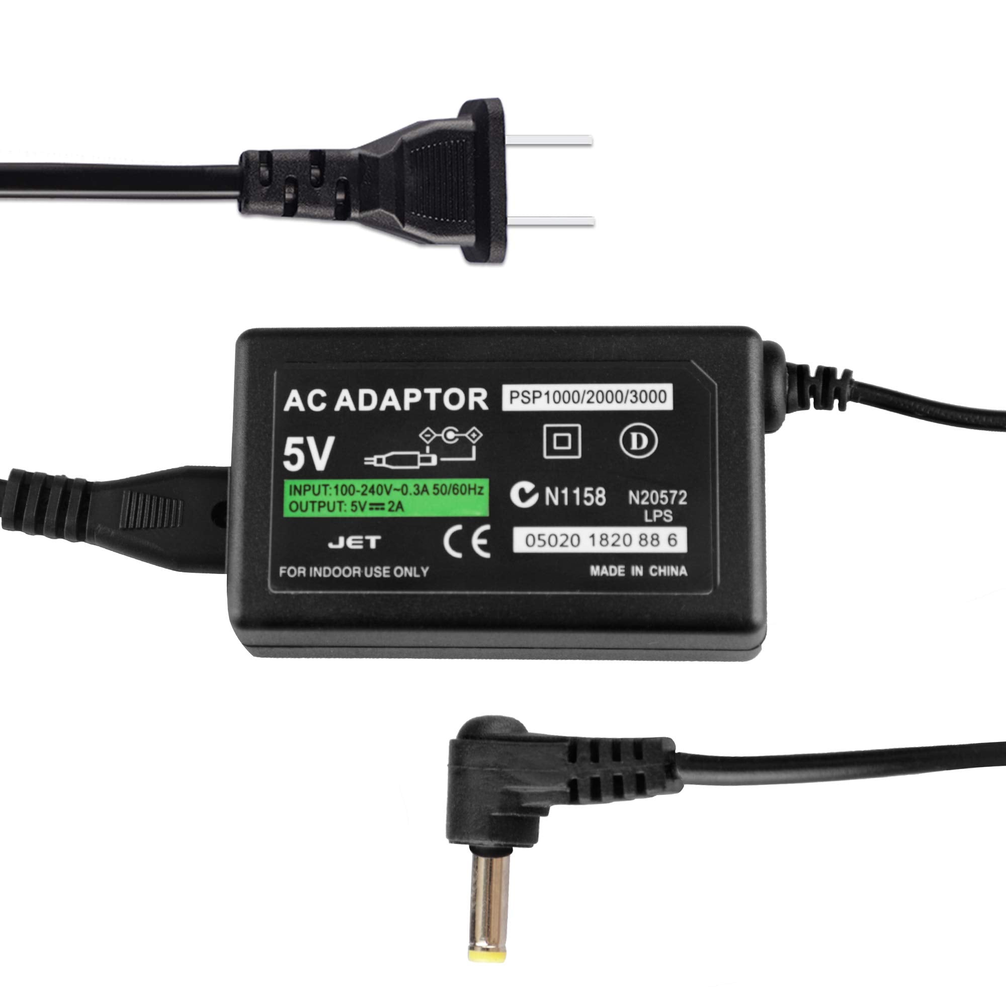 Psp Charger, Ac Adapter Wall Charger Compatible With Sony Psp 110 Psp 1001 Psp 1000 / Psp Slim & Lite 2000 / Psp 3000 Replacemen