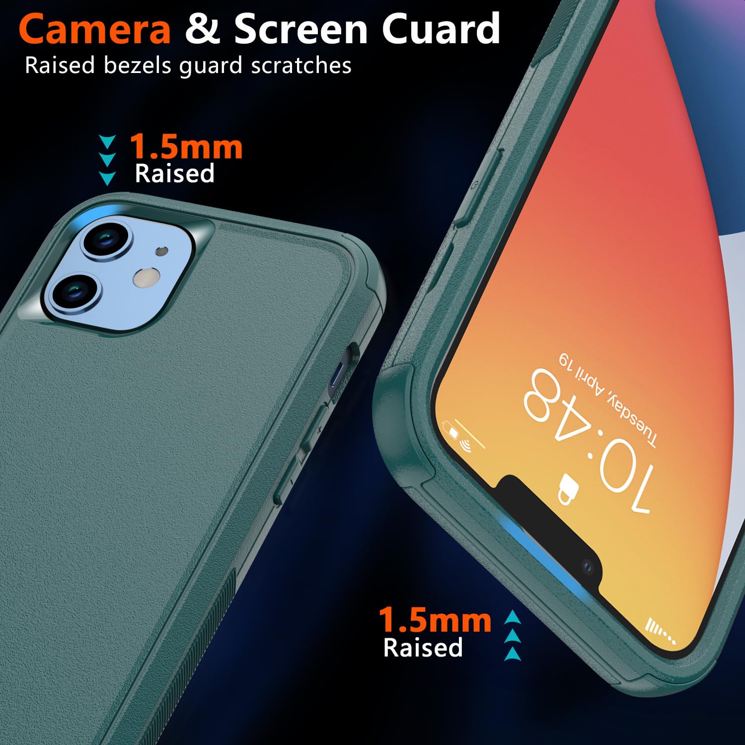 Diverbox For Iphone 11 Phone Case,Iphone 11 Magnetic Case [With Screen Protector & Camera Lens Protector ] Heavy Duty Phone Case