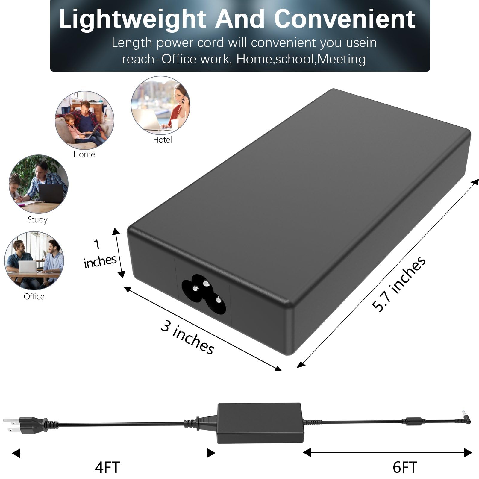 120W 19.5V 6.15A Ac Charger For Hp Usb C Dock G5 5Tw10Ut 5Tw10Aa Usb C/A Universal Dock G2 5Tw13Aa Envy 15 17 Series Omen 15 500