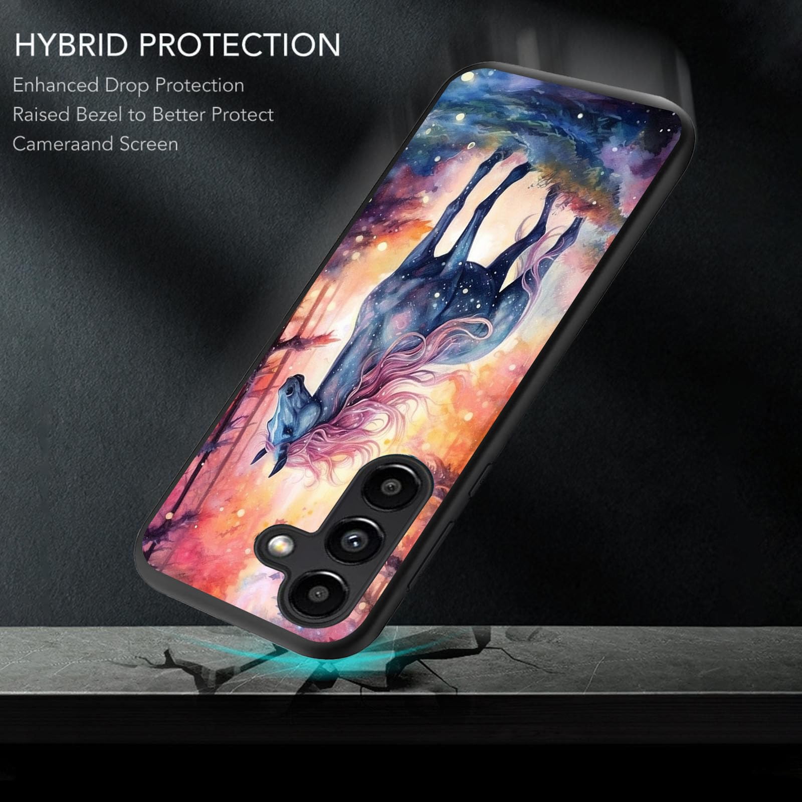 Dsrgrgfdj Designed For Galaxy S25 5G Case 6.2 Inch,Ultra-Thin Silicone Anti-Scratch And Shock-Proof Bumper Cover - Horse