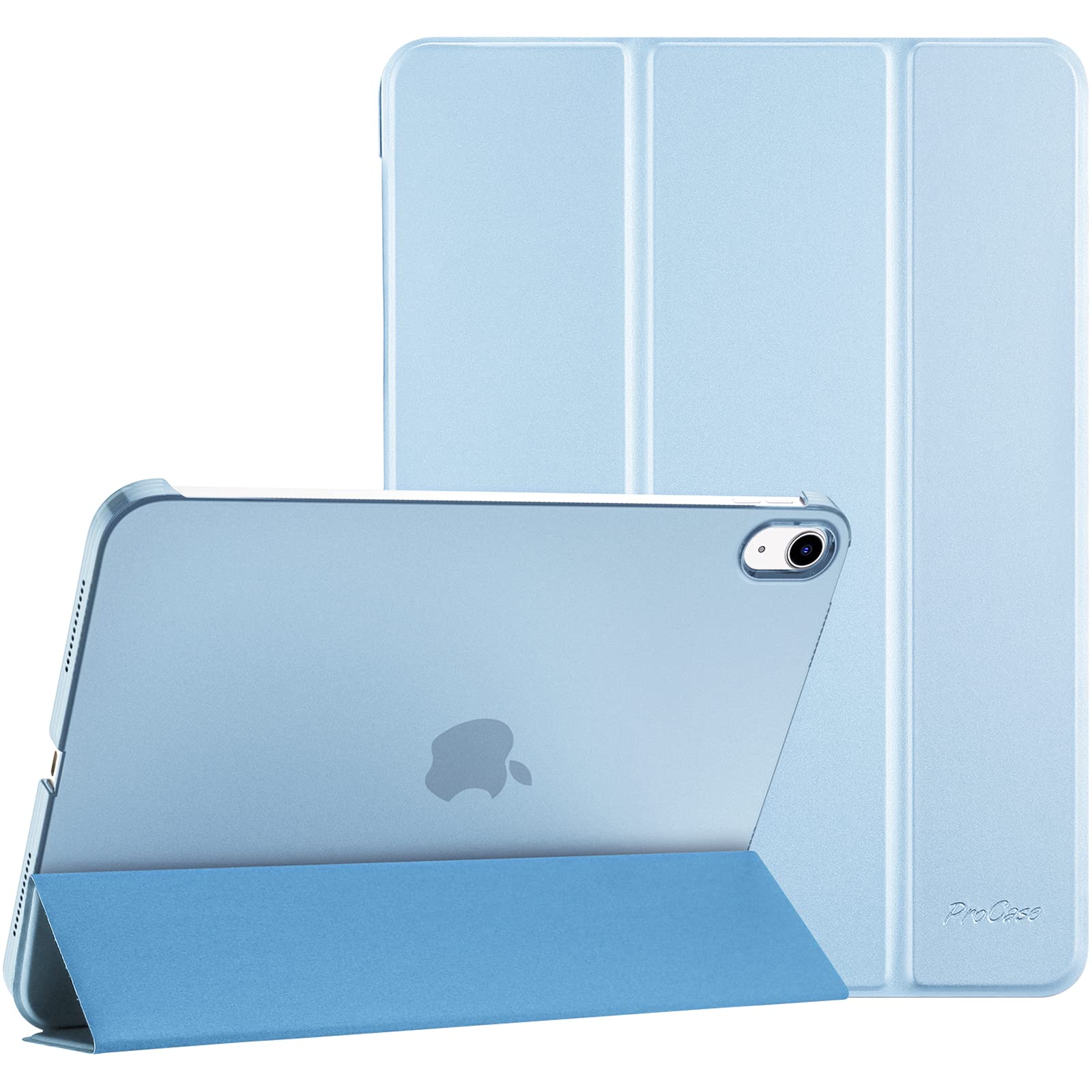 ProCase for iPad (A16) 11th Generation 11 Inch 2025/ iPad 10th Generation 10.9 Inch 2022 Case, Slim Smart Cover with Translucent