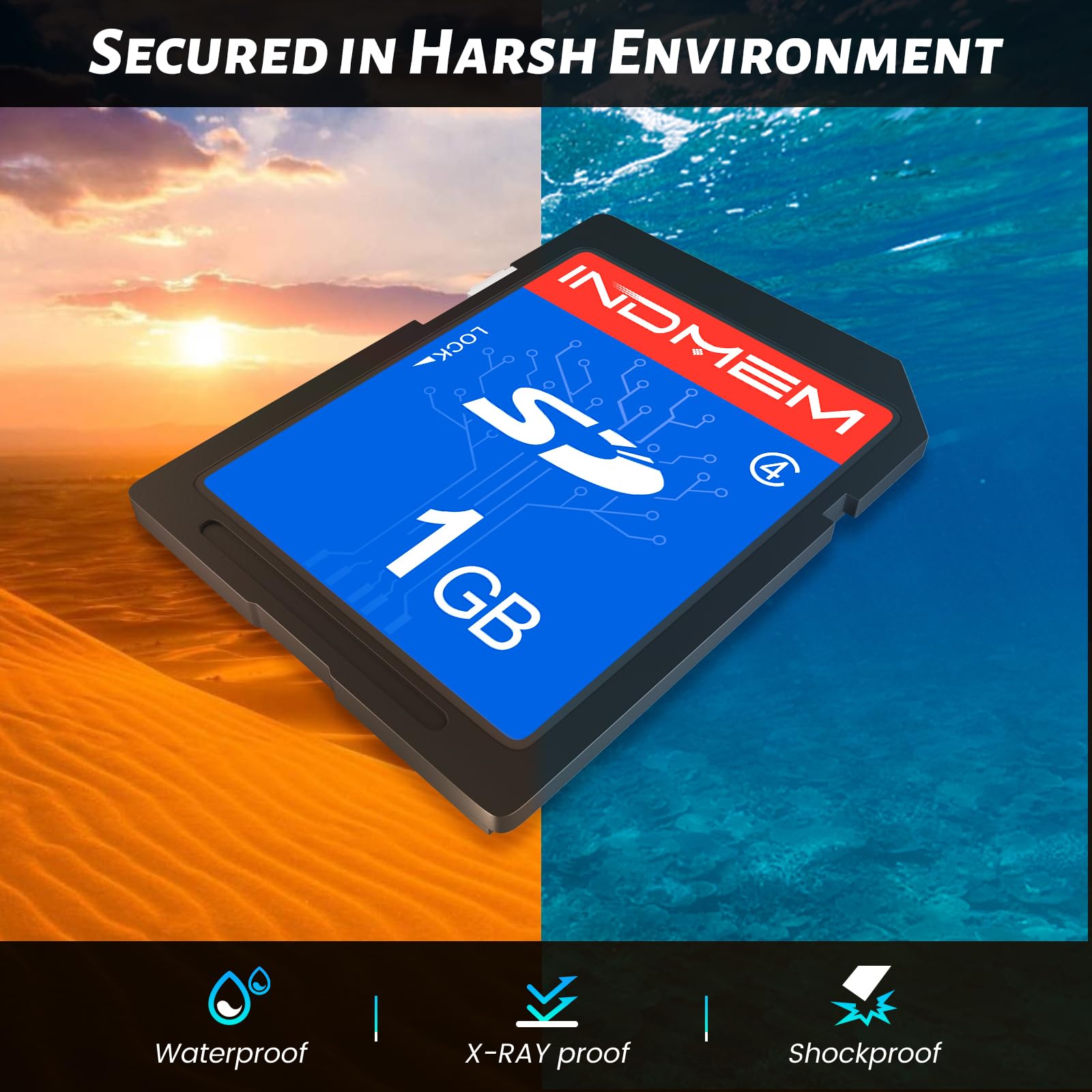 Indmem Sd Card 1Gb, 10 Packs Class 4 1Gb Flash Memory Card Mlc Standard Secure Digital Cards Camera Card