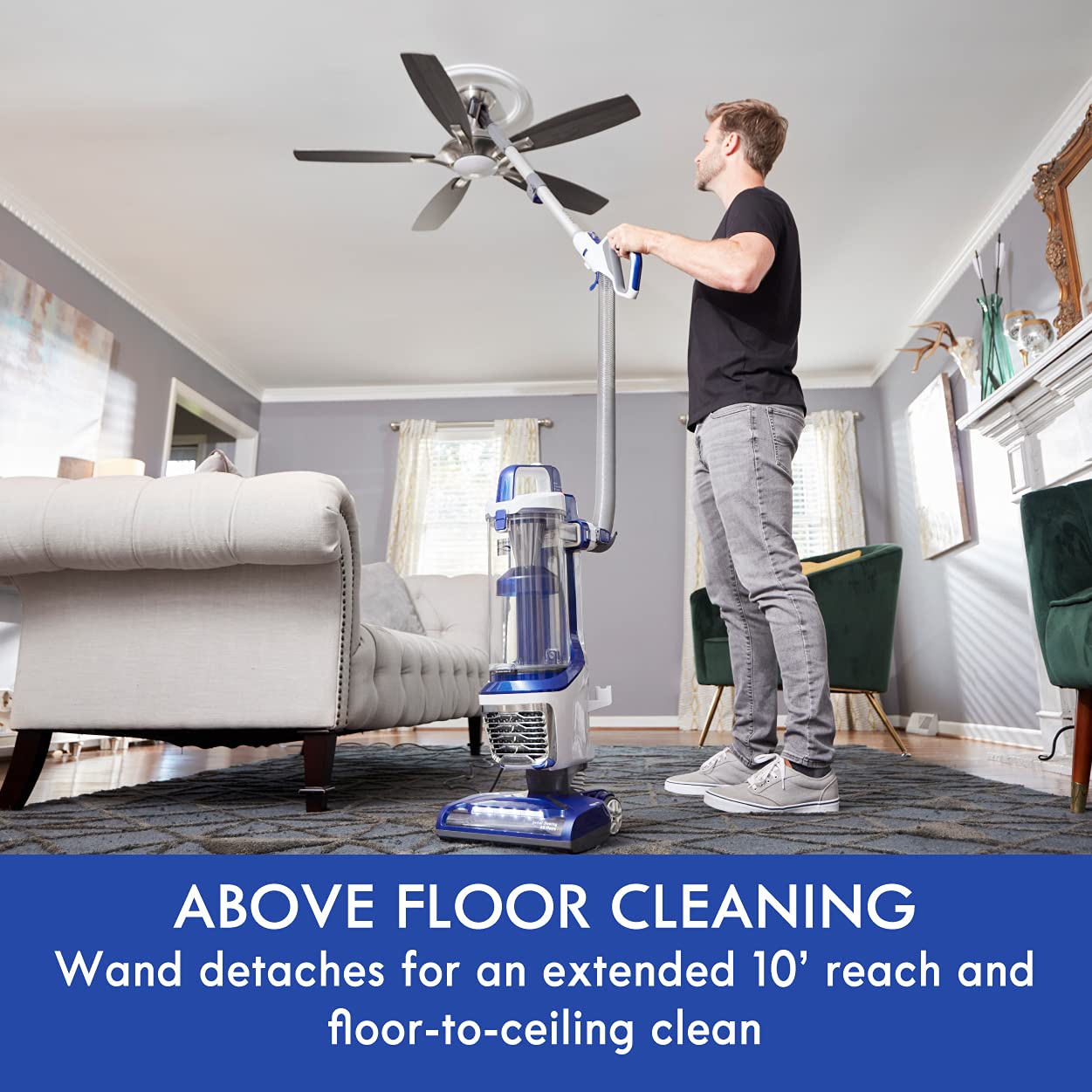 Kenmore Du5080 Bagless Upright Vacuum Lift Cleaner 2 Motor Power Suction With Hepa Filter, 3 In 1 Combination Tool, Pet Handi Ma