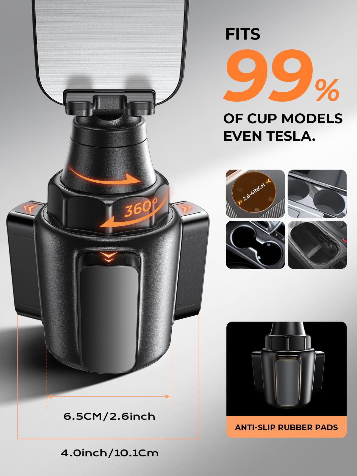 Lisen Cup Holder Cell Phone Holder For Car Mount, 2024 New Car Cup Phone Holders For Your Car Adjustable Cell Phone Holder Car A