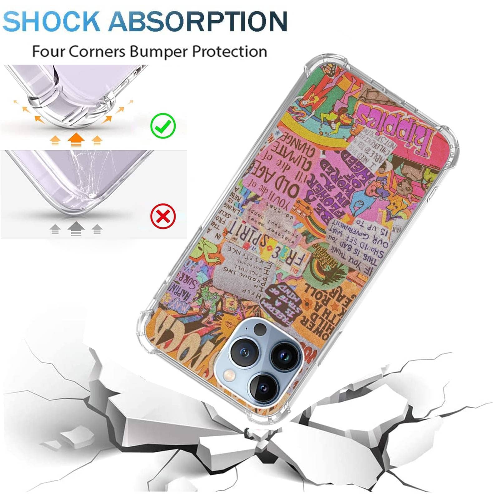 Van Gogh Iconic Art Phone Case Compatible With Iphone 13 Pro Max, Starry Night By The Seine Trendy Cool Girl Boy Case For Iphone