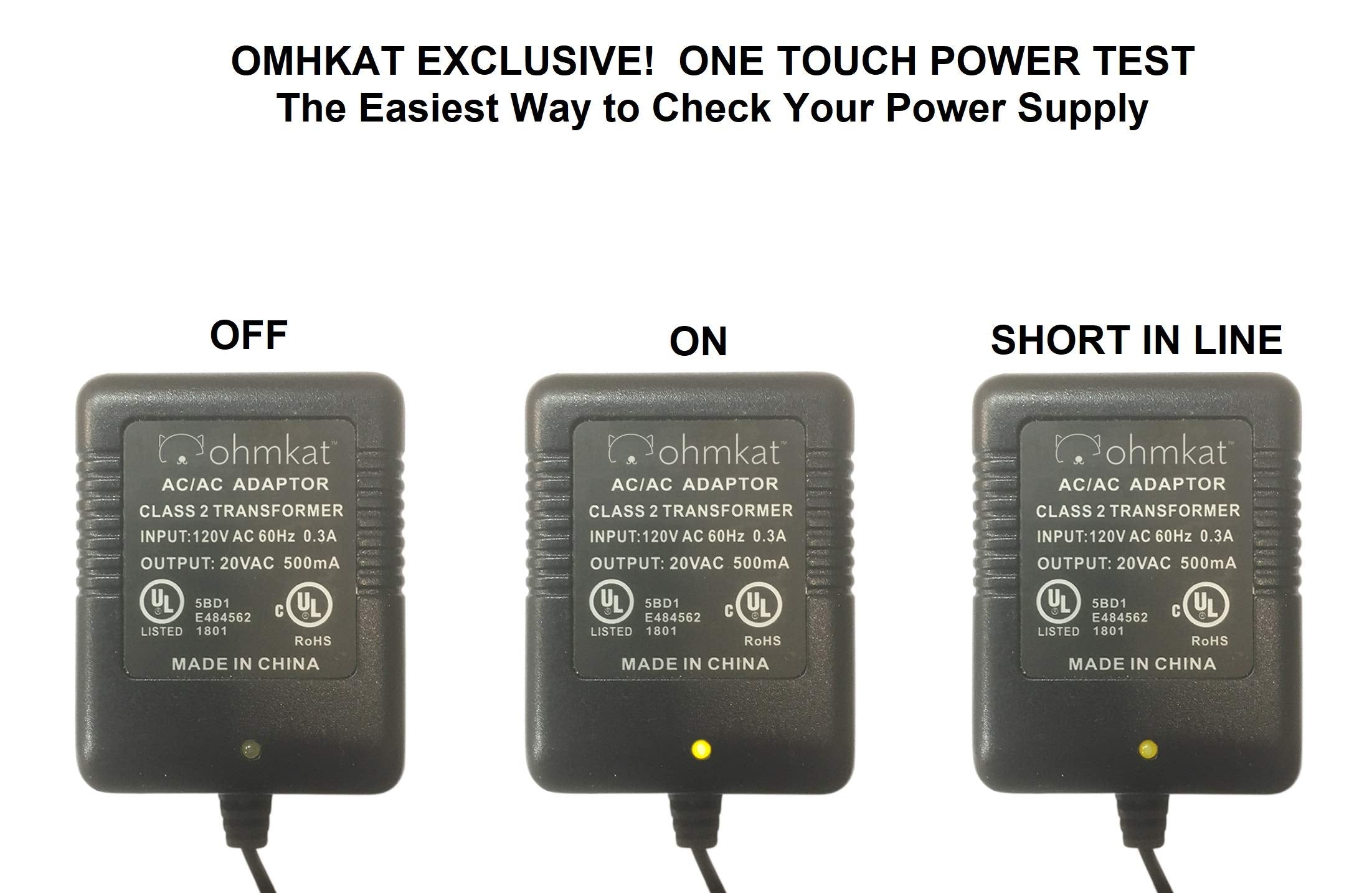 Ohmkat Video Doorbell Power Supply   Compatible With Skybell Trim Plus   Needs No Existing Wiring   Battery Charger, Transformer