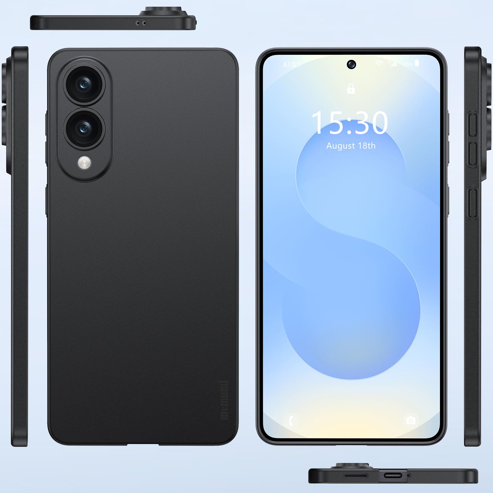 Memumi Lightweight For Samsung Galaxy S25 Edge Ultra Slim Case, Camera Cover Full Protection 0.3Mm Matte Finish Hard Cover For S