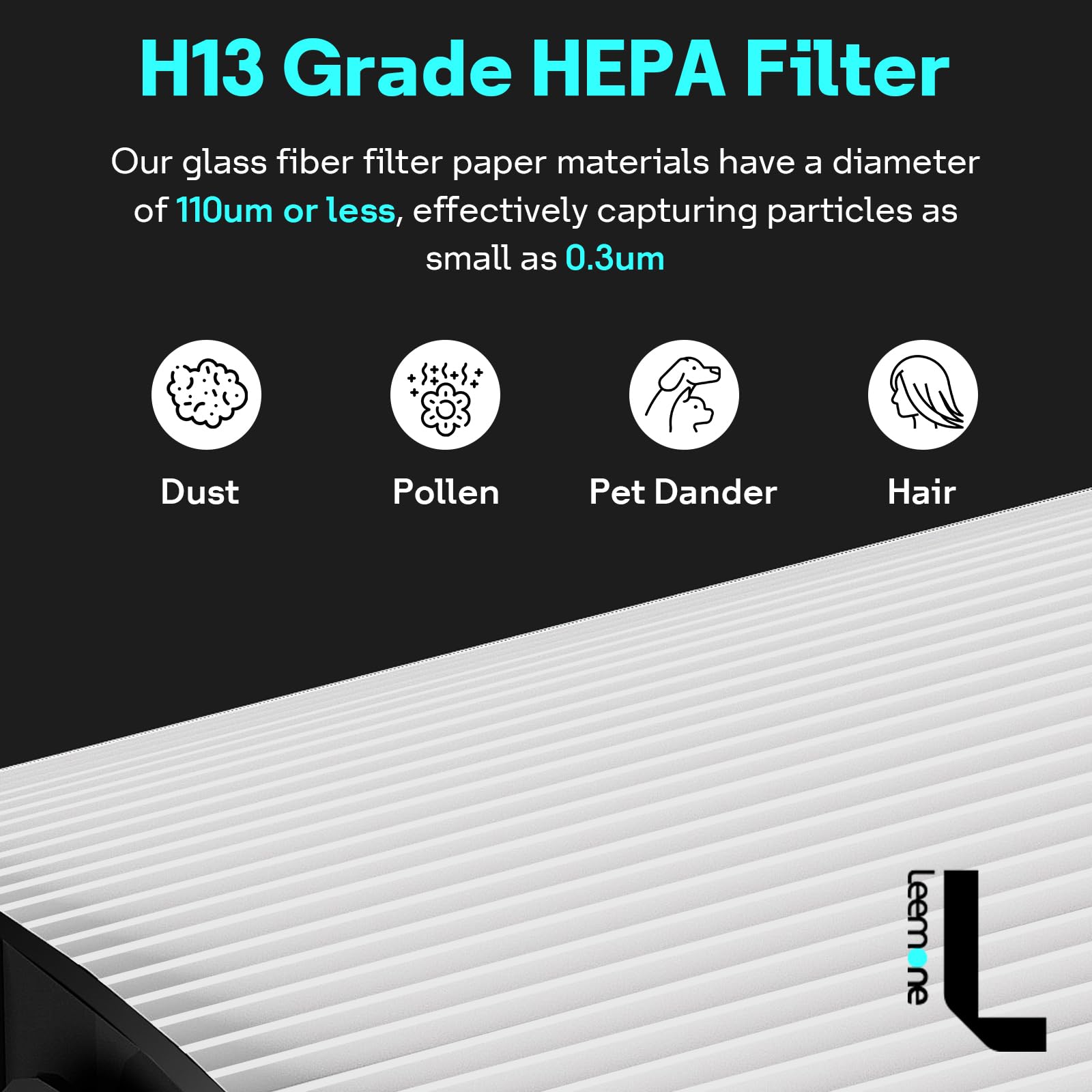 Leemone True Hepa+Carbon Filter 2 Pack Replacement For Dyson Ph01 Ph02 Ph03 Hp06 Tp06 Hp07 Tp07 Hp09 Tp09 Hp10 Tp10 360 Combi Gl