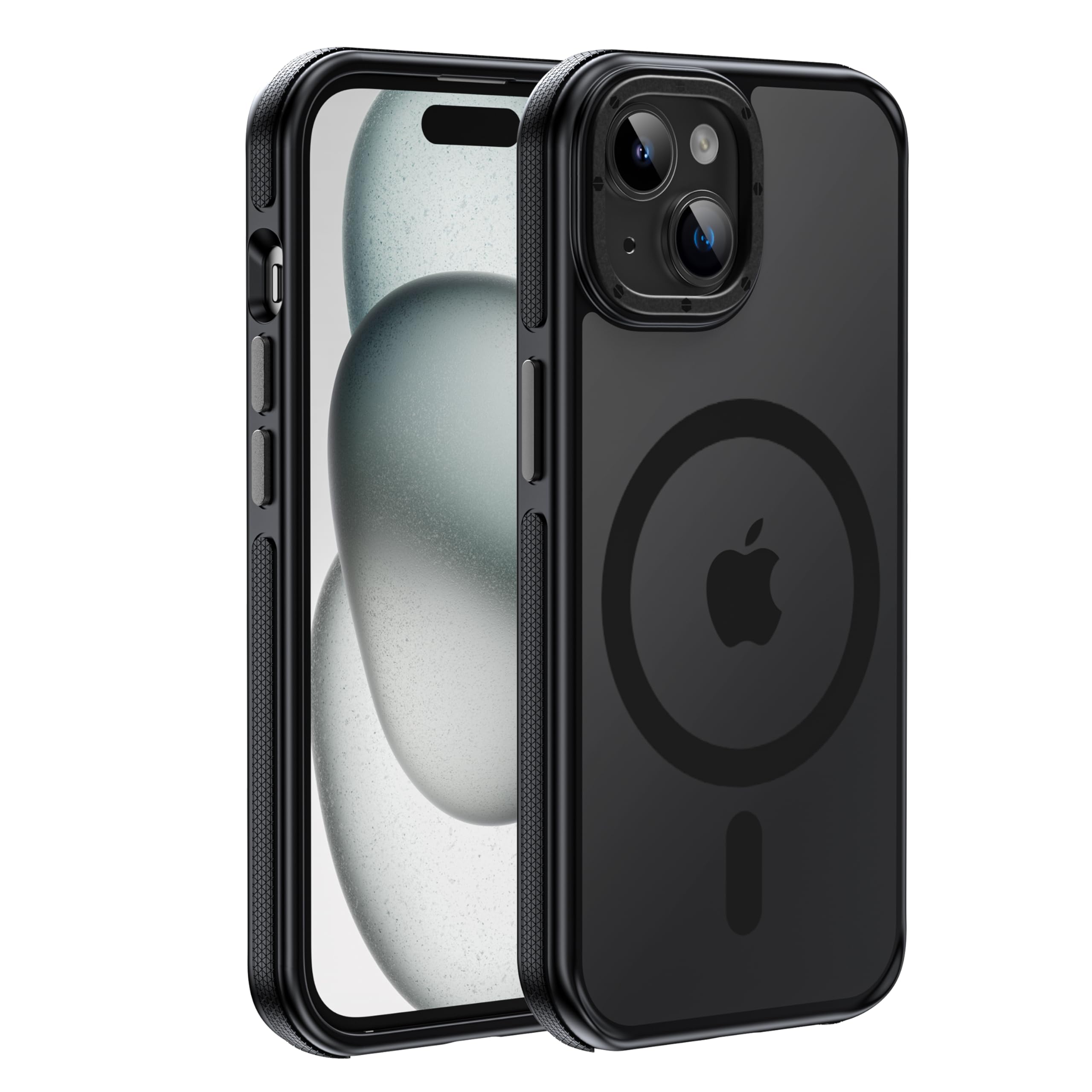 Yzoiko Strong Magnetic For Iphone 15 Case [10Ft Military Grade Protection] Compatible With Fit Magsafe Shockproof Slim Thin Cove