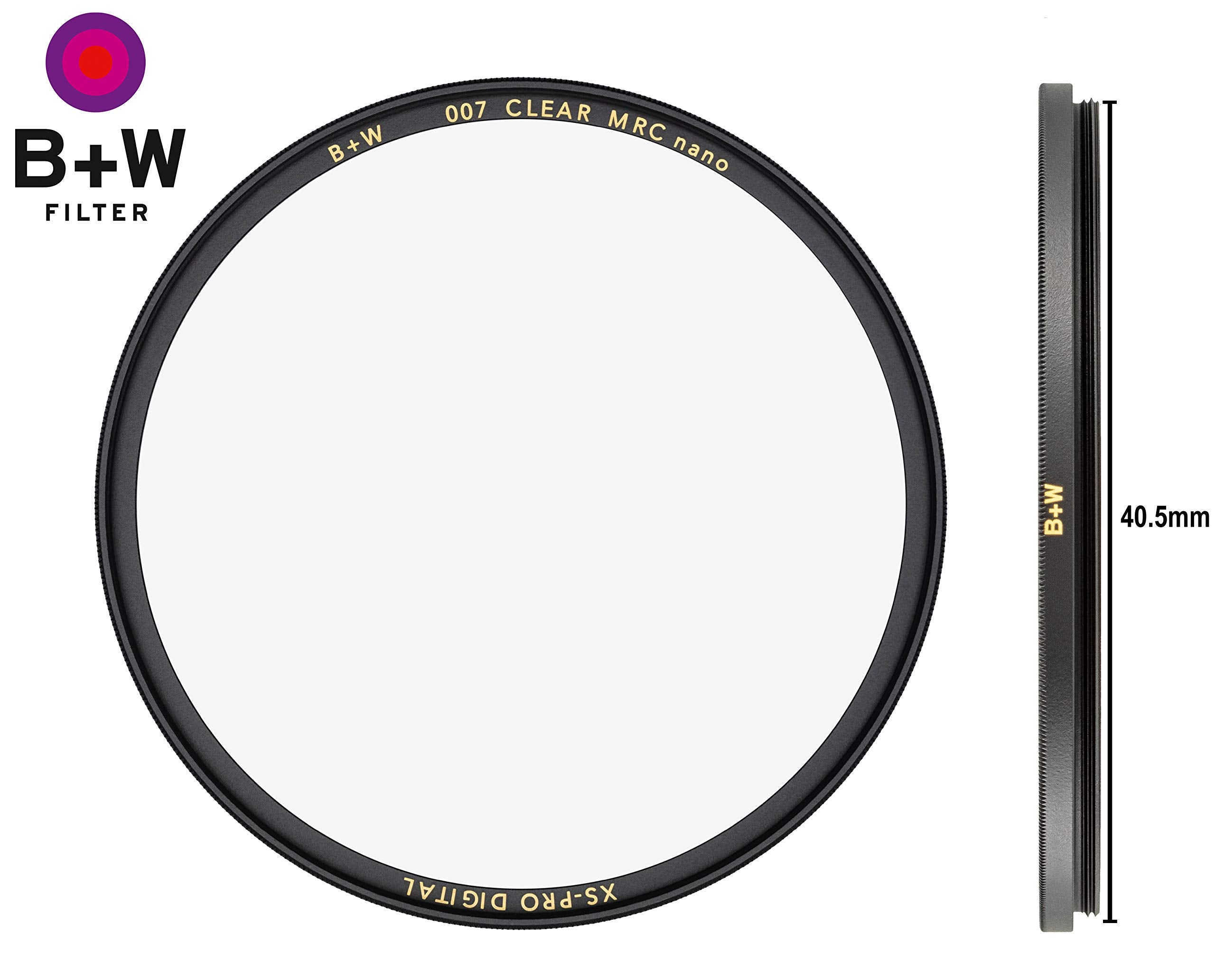 B+W Clear (007M) Pure Protection 40.5Mm Xs-Pro Camera Lens Filter, (66-1073869)