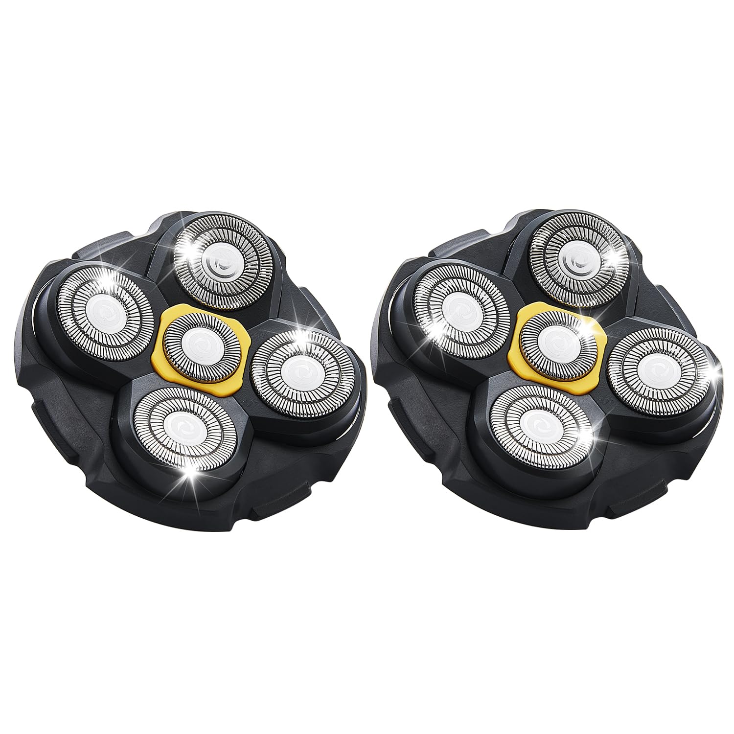 Shaver Replacement Heads Compatible With Microtouch Titanium Head Shaver, For Bald Men 2 Pack