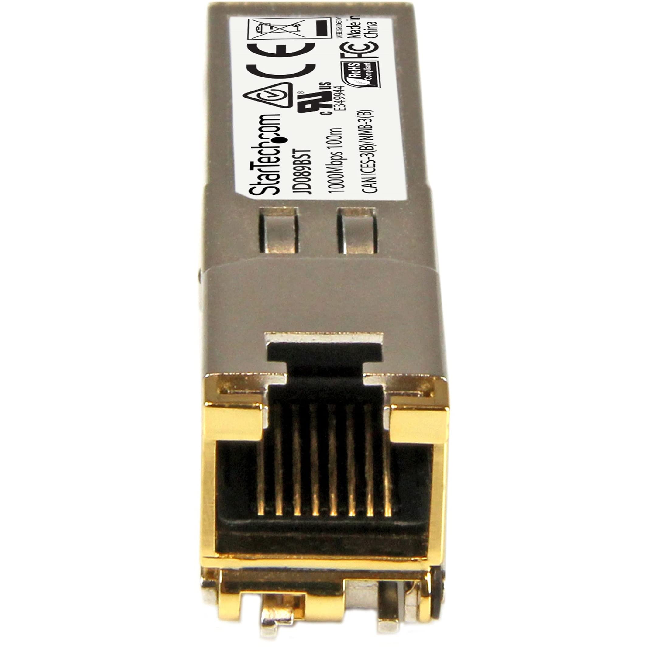 Startech.Com Hpe Jd089B Compatible Sfp Module   1000Base T   Sfp To Rj45 Cat6/Cat5E   1Ge Gigabit Ethernet Sfp   Rj 45 100M   Hp