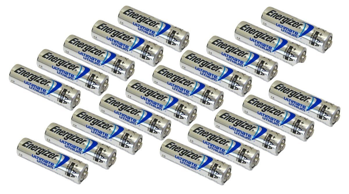 Energizer L91 Aa Ultimate Lithium 1.5V Battery Bulk Pack, 80 Pack