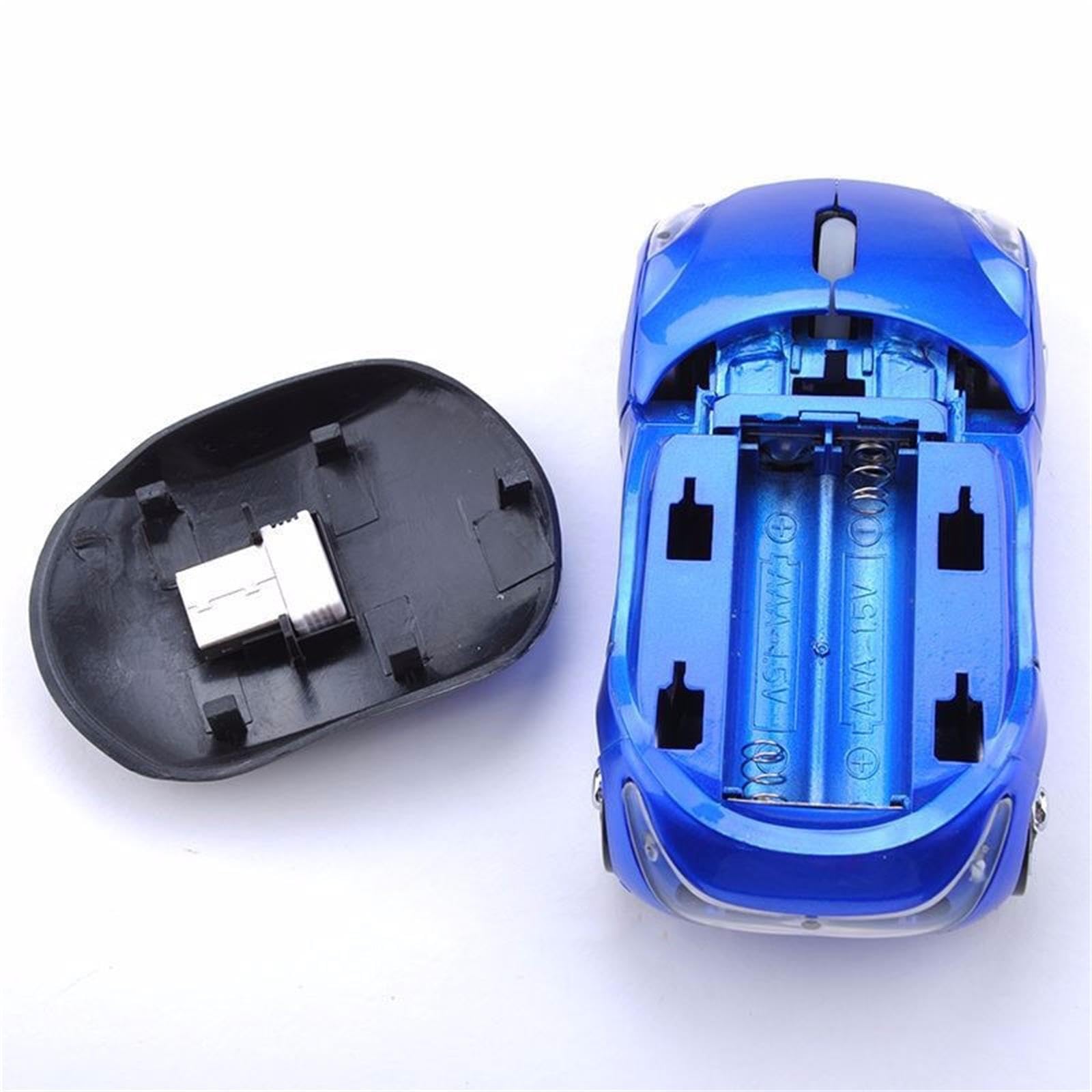 Weixingu 2.4G Wireless Mouse 3D Car Shape Wireless Optical Mouse Usb Receiver For Laptop Pc (Car Mouse, Blue)