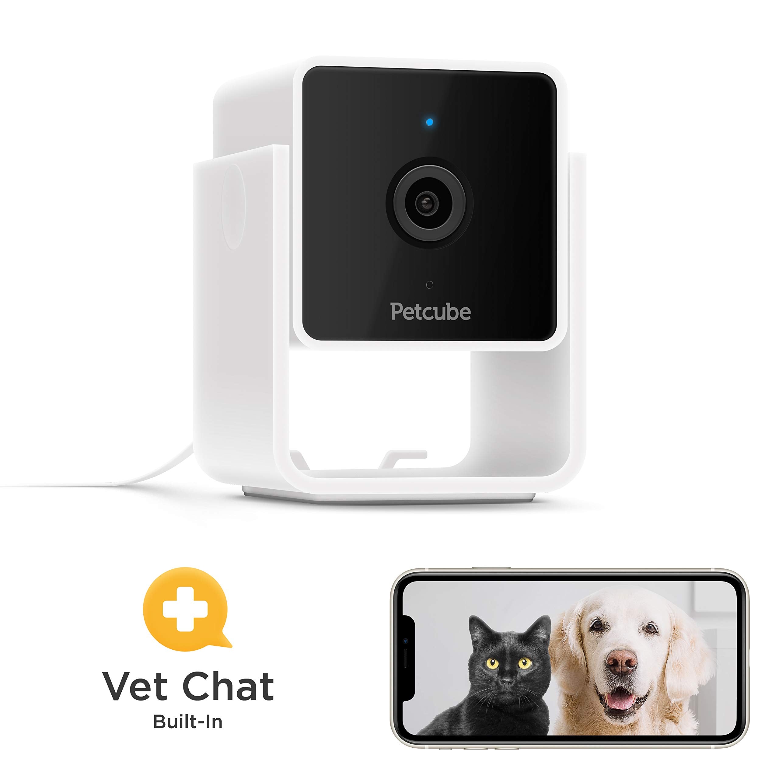 Petcube Cam Pack Of 3 Indoor Home Security Cameras With 1080P Hd Video, 2 Way Audio, Motion Detection, And Phone App, Night Visi