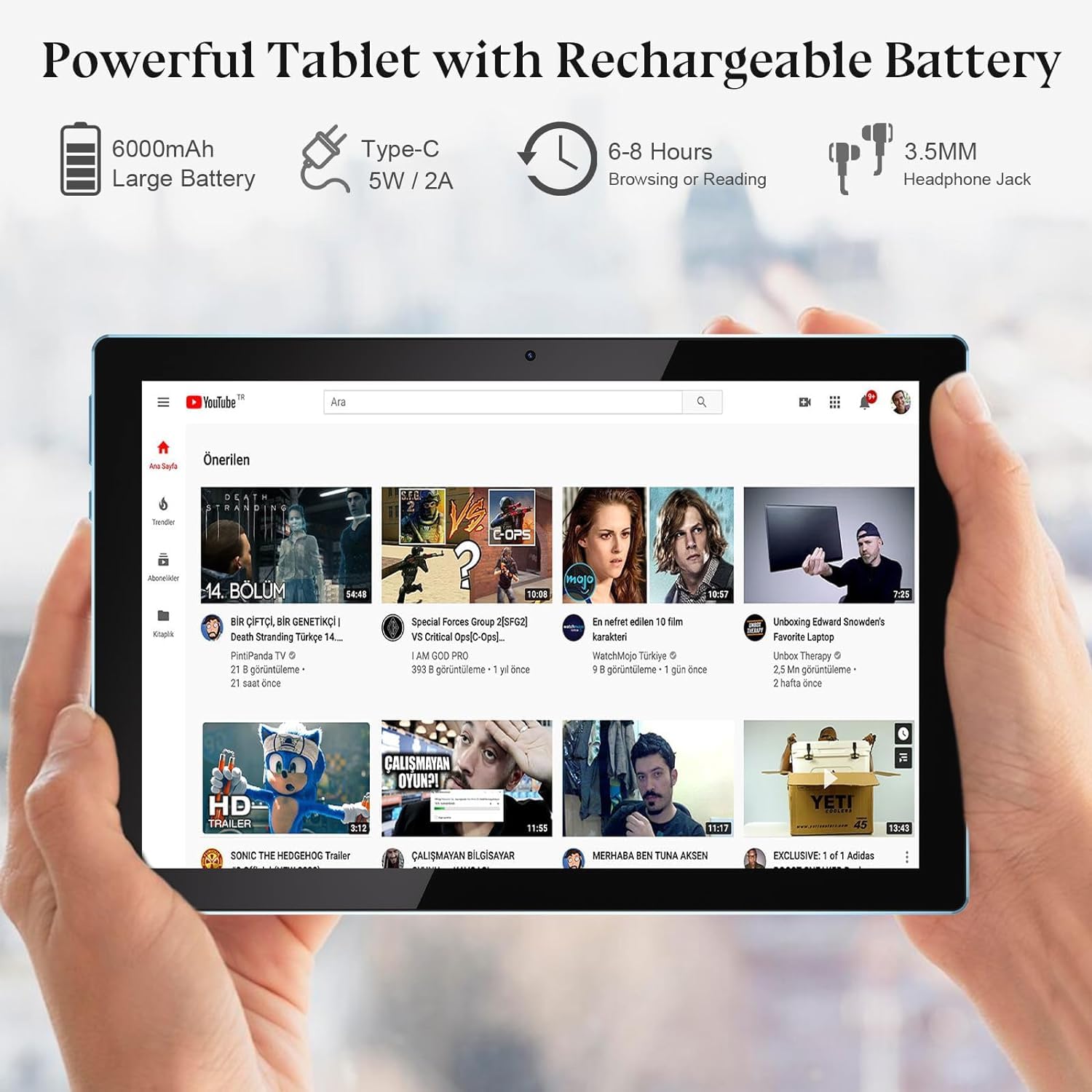 Android 13 Tablet With Keyboard, 2024 Newest 10 Inch 2 In 1 Tablet, 8Gb Ram+128Gb Rom/1Tb Expandable Tablet Pc, Quad Core 2.0Ghz