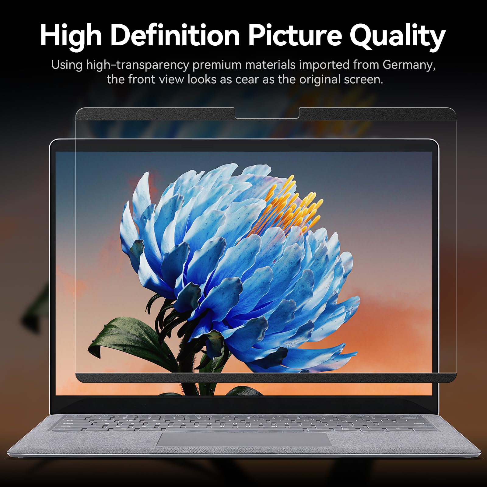 Magnetic Privacy Filter Compatible With Microsoft Surface Pro 7 Plus/Pro 7/Pro 6/Pro 5/Pro 4/Pro 3, 12.3 Inch Removable Anti Spy