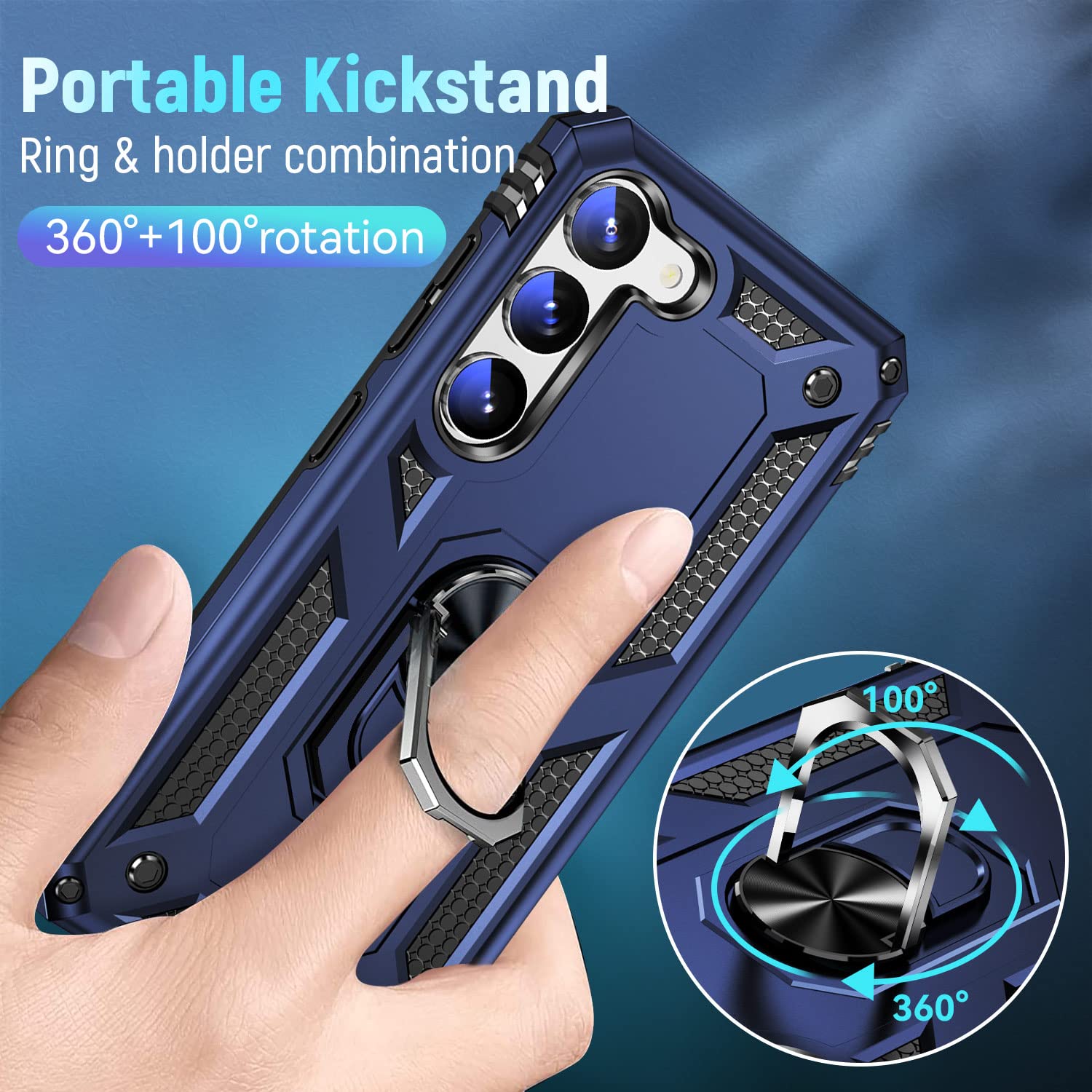 Zoeii S23 Case,S23 5G Case,[Military Grade Anti Drop] Galaxy S23 Case, Flexible Bumper Shockproof Phone,Case For Samsung S23 Cas