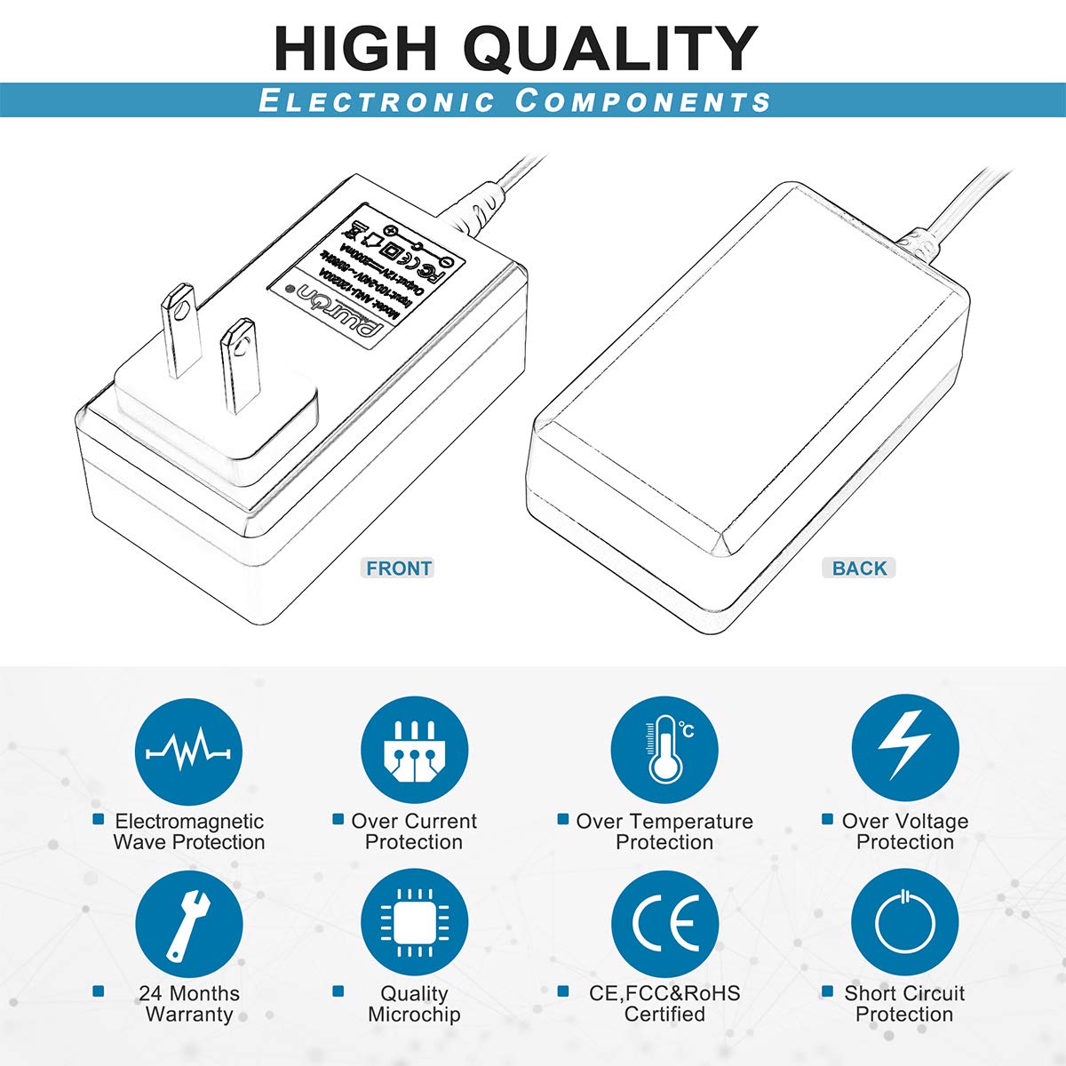 Pwron 12V Ac Adapter Compatible With Sony Bdp Bx Bdp S Series Blu Ray Disc Dvd Player Bdp Bx120 Bdp Bx520 Bdp Bx350 Bdp Bx670 Bdp S1200 Bdp S1700 Bdp S3700 Bdp S3200 Bdp S6700, Pn: Ac M1208Uc