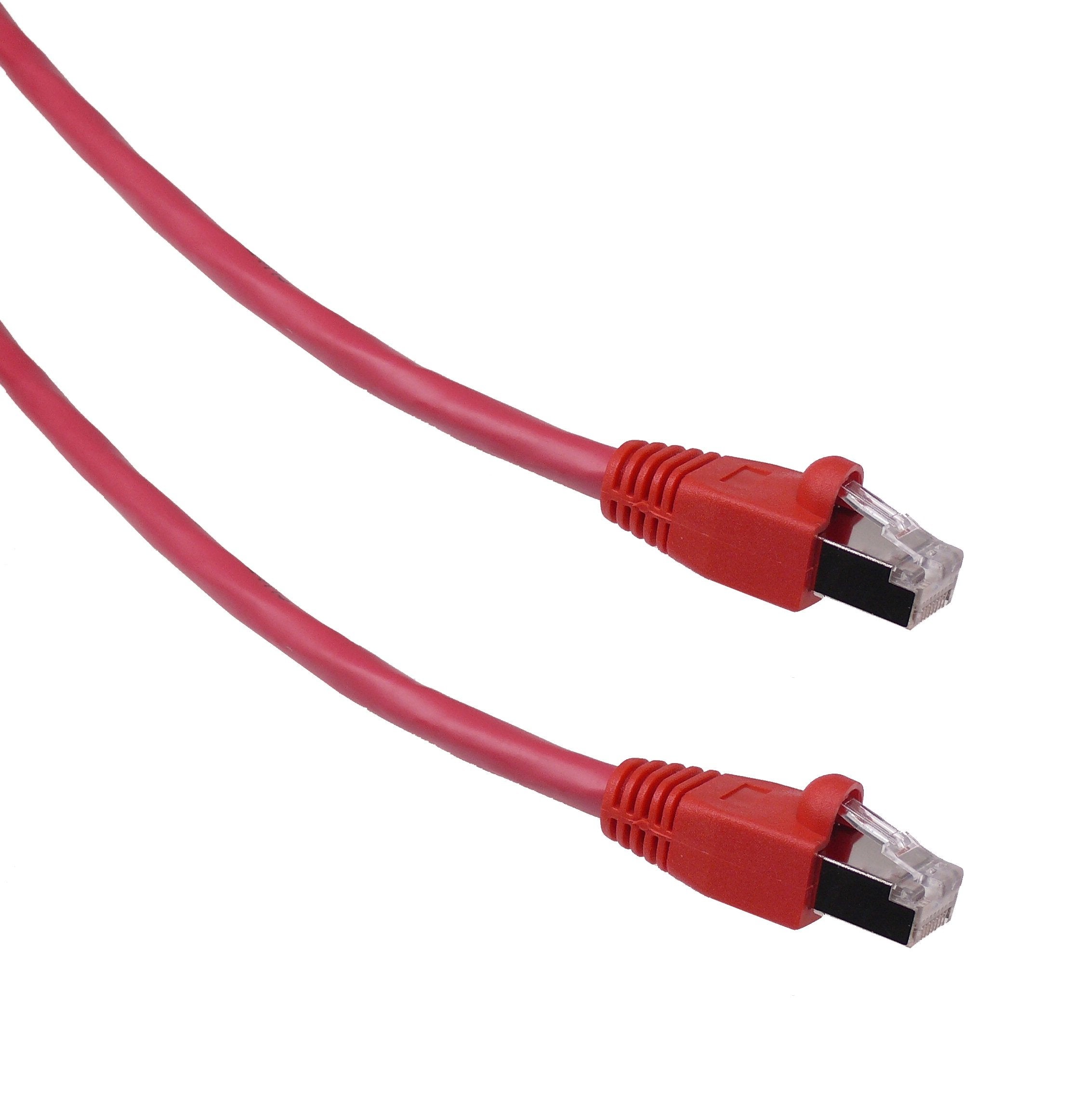 Ntw 7' Cat6A Snagless Shielded (Stp) Rj45 Ethernet Network Patch Cable   Red