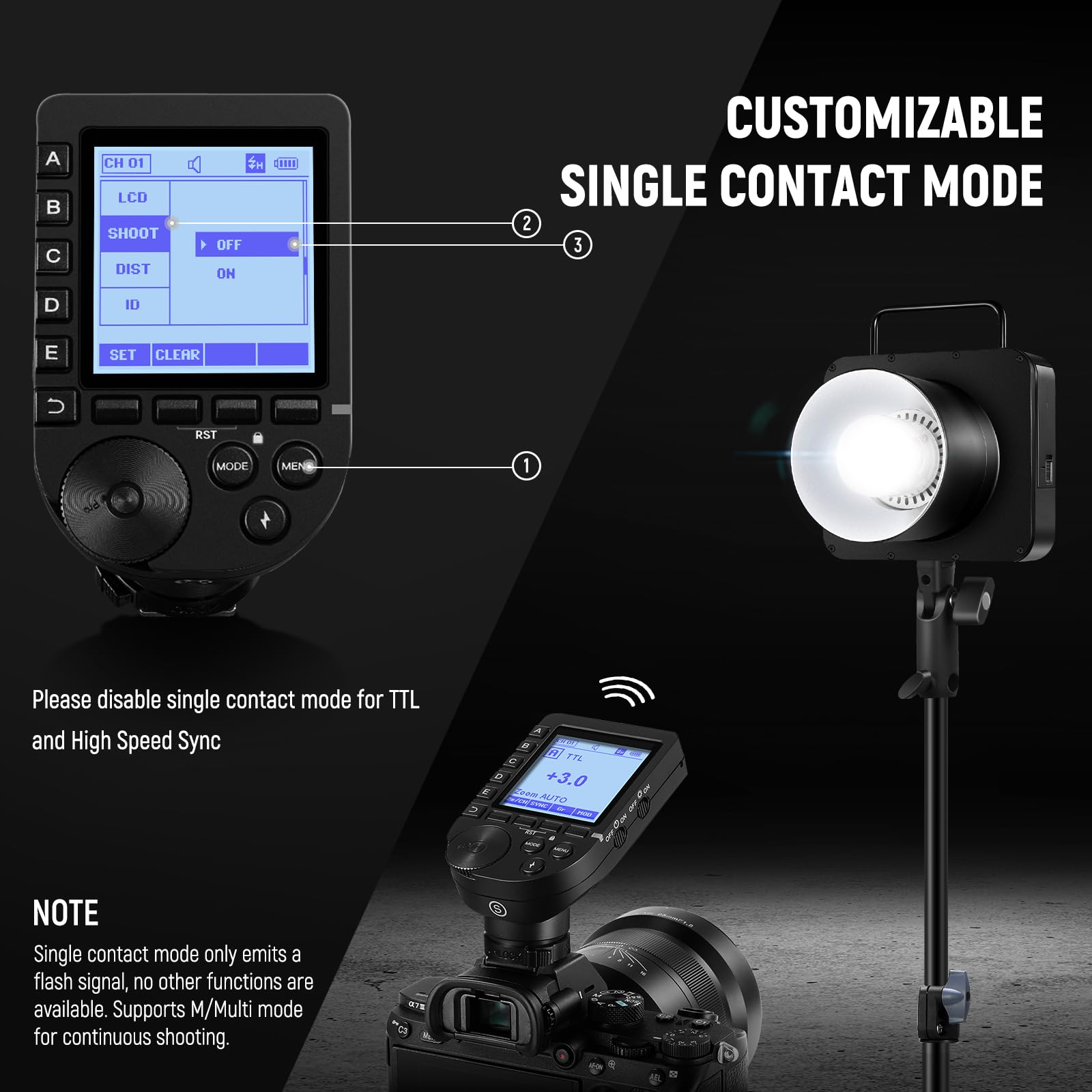 Neewer Q4 400Ws Studio Flash Outdoor Strobe 2.4G Ttl & Qpro S Trigger Compatible With Sony, 1/8000 Hss/30W Modeling Lamp/400 Ful