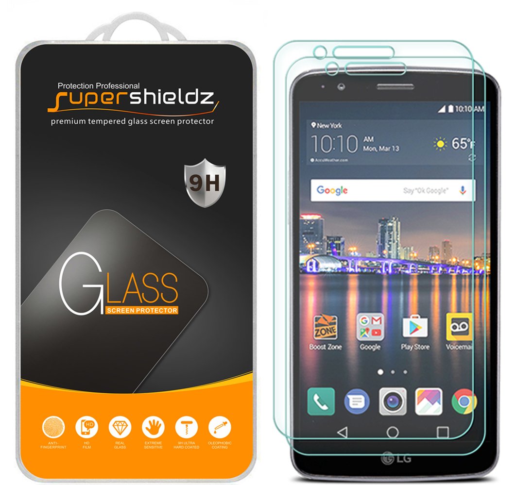 Supershieldz (2 Pack) Designed For Lg Stylo 3 Tempered Glass Screen Protector Anti Scratch, Bubble Free
