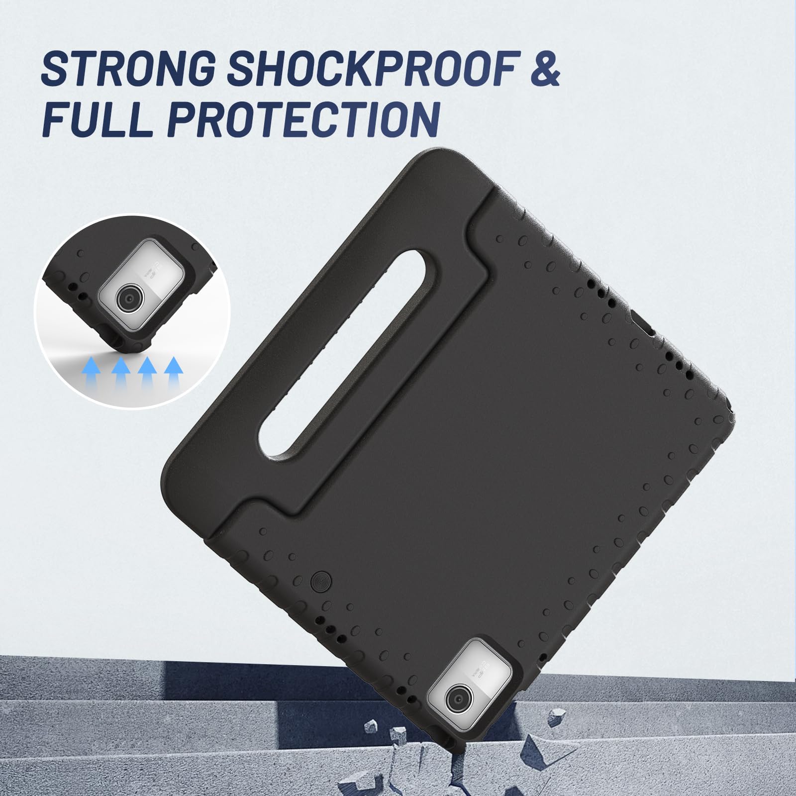 Simpleway Kid Case For Lenovo Tab M11 2024 Release 11 Inch Model(Tb330Fu/Tb330Xu), Lightweight Multi Angle Shockproof Protective