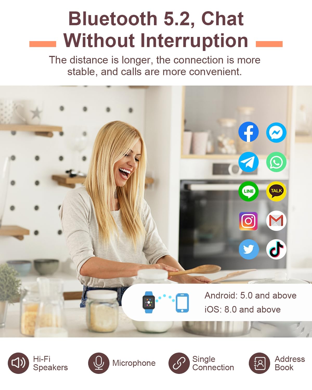 Small Smart Watch For Women With Bluetooth Call, 1.27    Ladies Smart Watch,120+ Sports Modes Step Counter Fitness Watch, Hr/Bp/