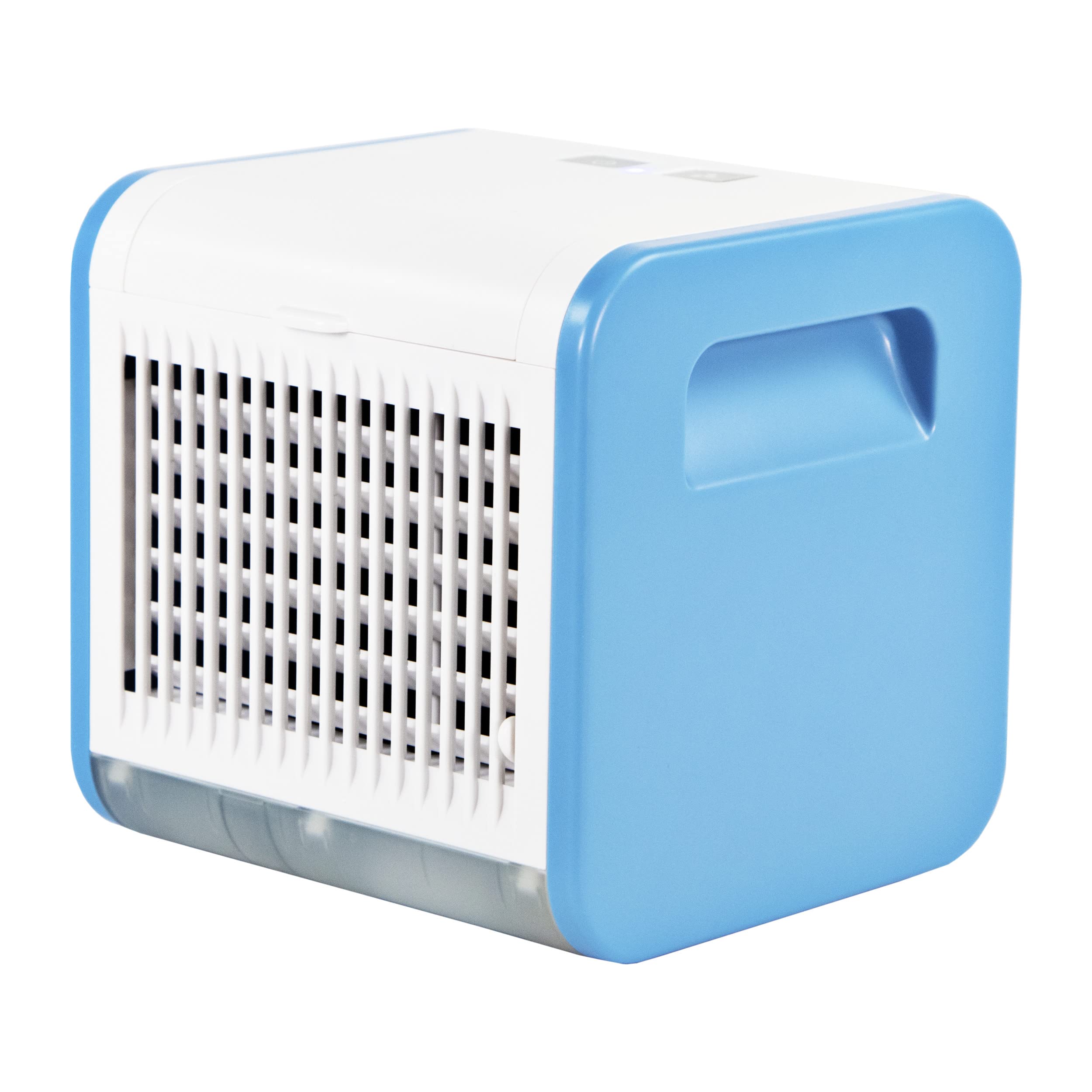 Comfort Zone Czac10Bl 3 Speed Personal Evaporative Air Cooler, Mini Portable Air Conditioner With Top Fill Water Tank, Runs 5 Ho