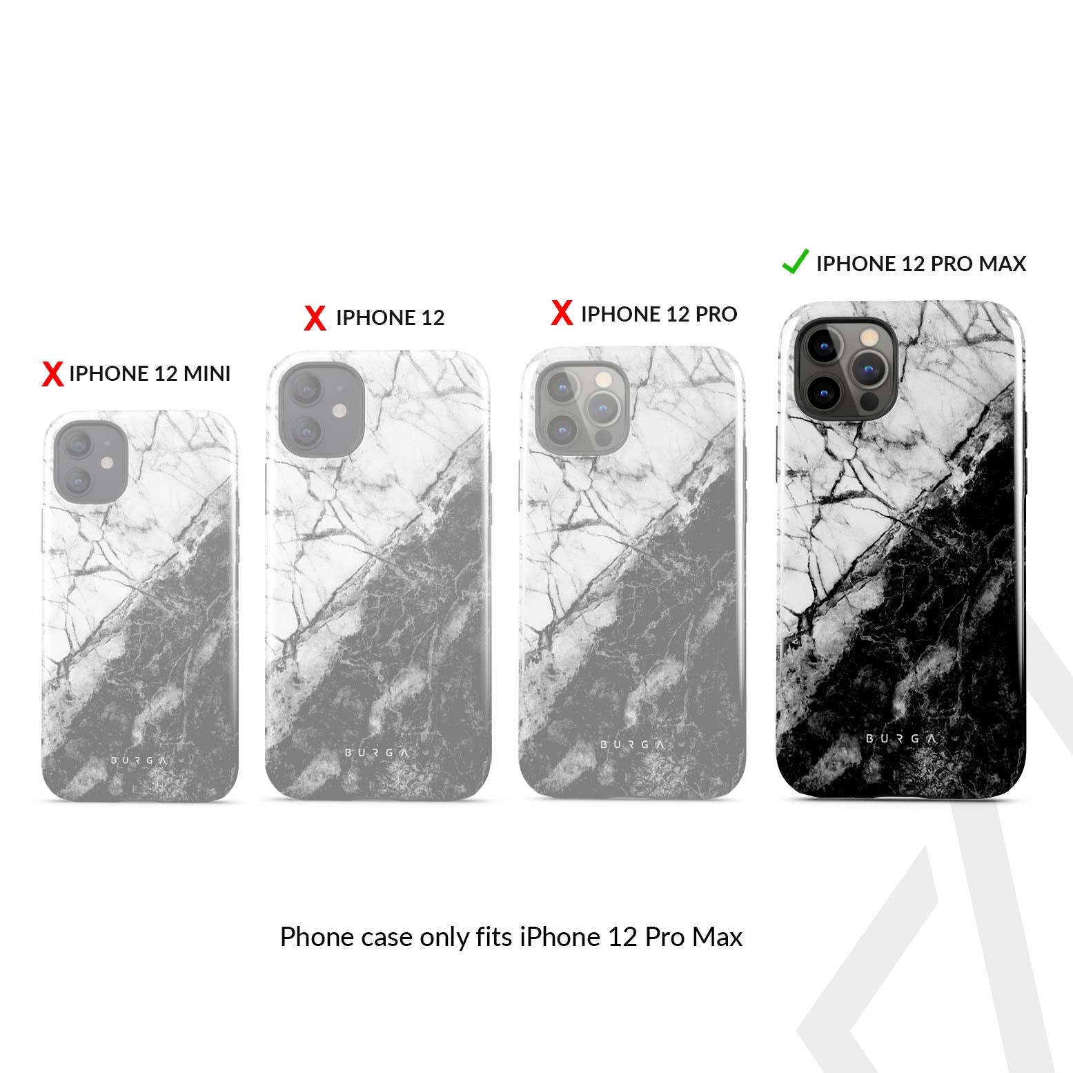 Burga Case For Iphone 12 Pro Max   Max Protective, Cute, Aesthetic, Trendy, Pattern Phone Cover, Fall Collection   Fits Apple Ip