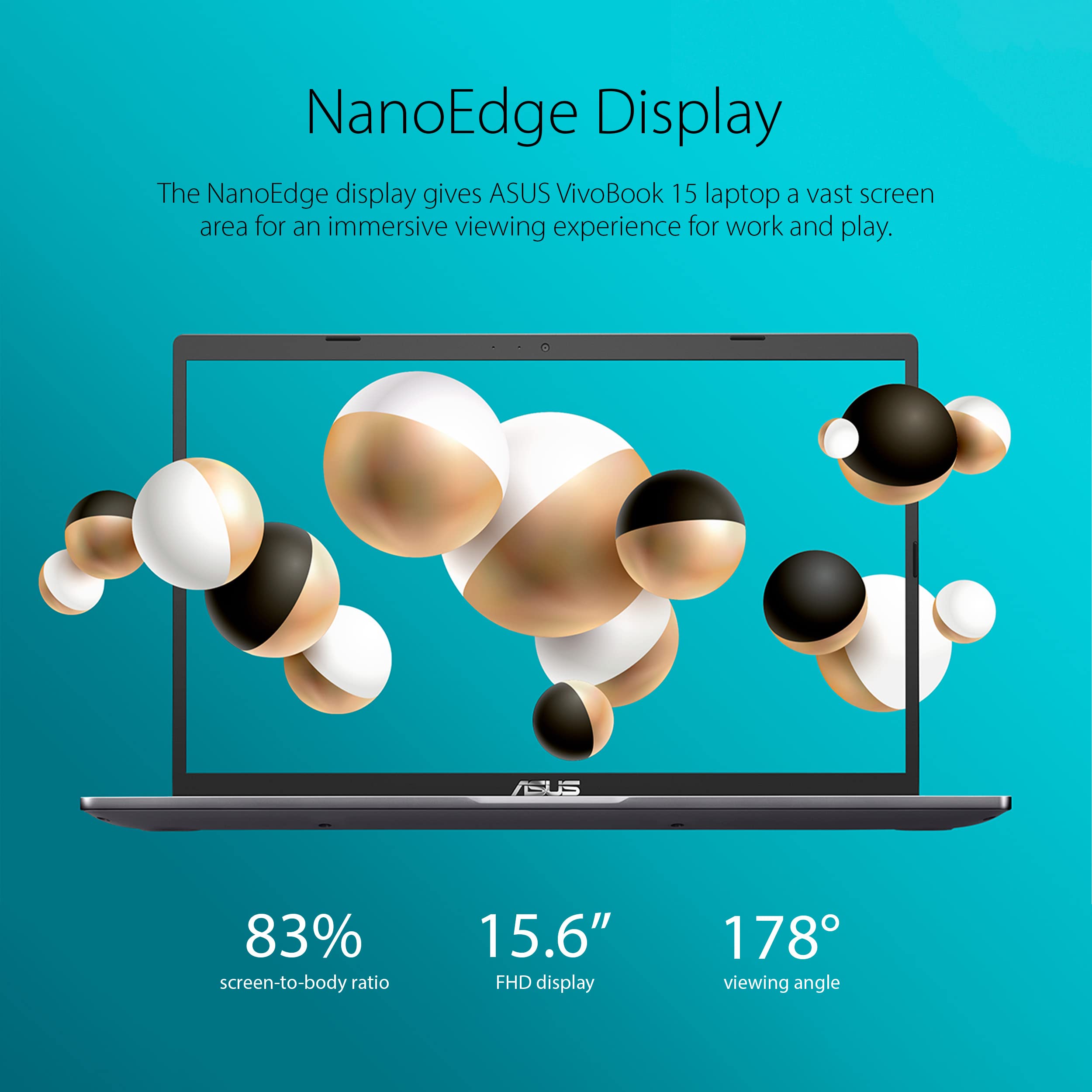 Asus Vivobook 15 F515 Laptop, 15.6'' Fhd Display, Intel I3 1115G4 Cpu, 8Gb Ddr4 Ram, 128Gb Ssd, Windows 11 Home In S Mode, Slate