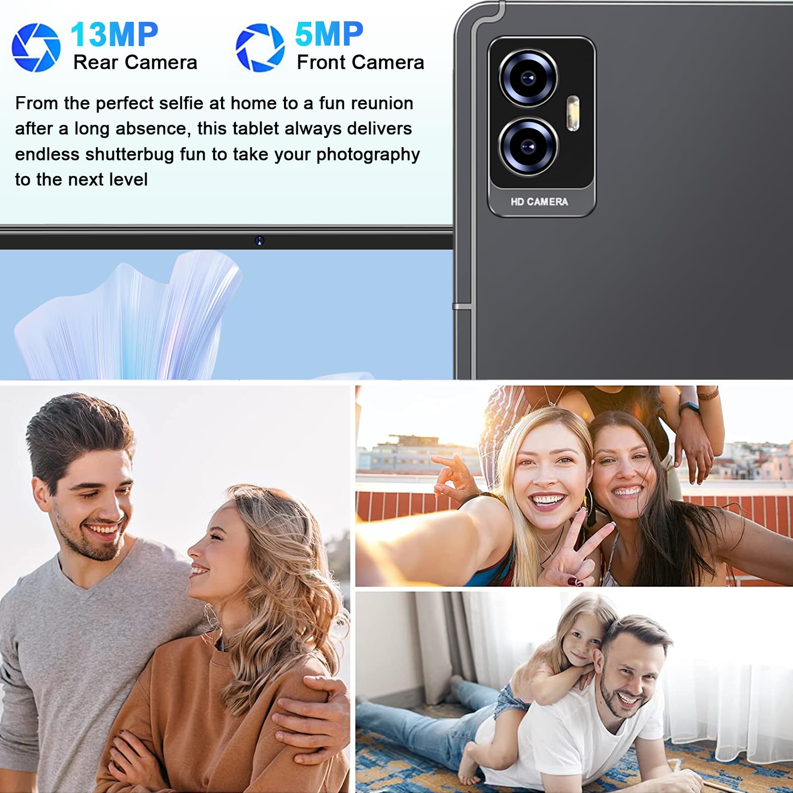 Tablet Android 13 Tablet Pc 11 Inch Tablet Latest With 16Gb+256Gb+1Tb Expand, 8600Mah, Support, Octa Core 2.0 Ghz, 5G Wifi, Dual