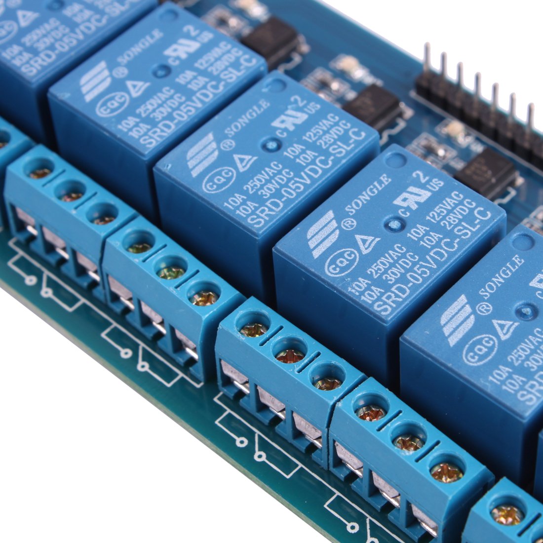 Jbtek 8 Channel Dc 5V Relay Module For Arduino Raspberry Pi Dsp Avr Pic Arm