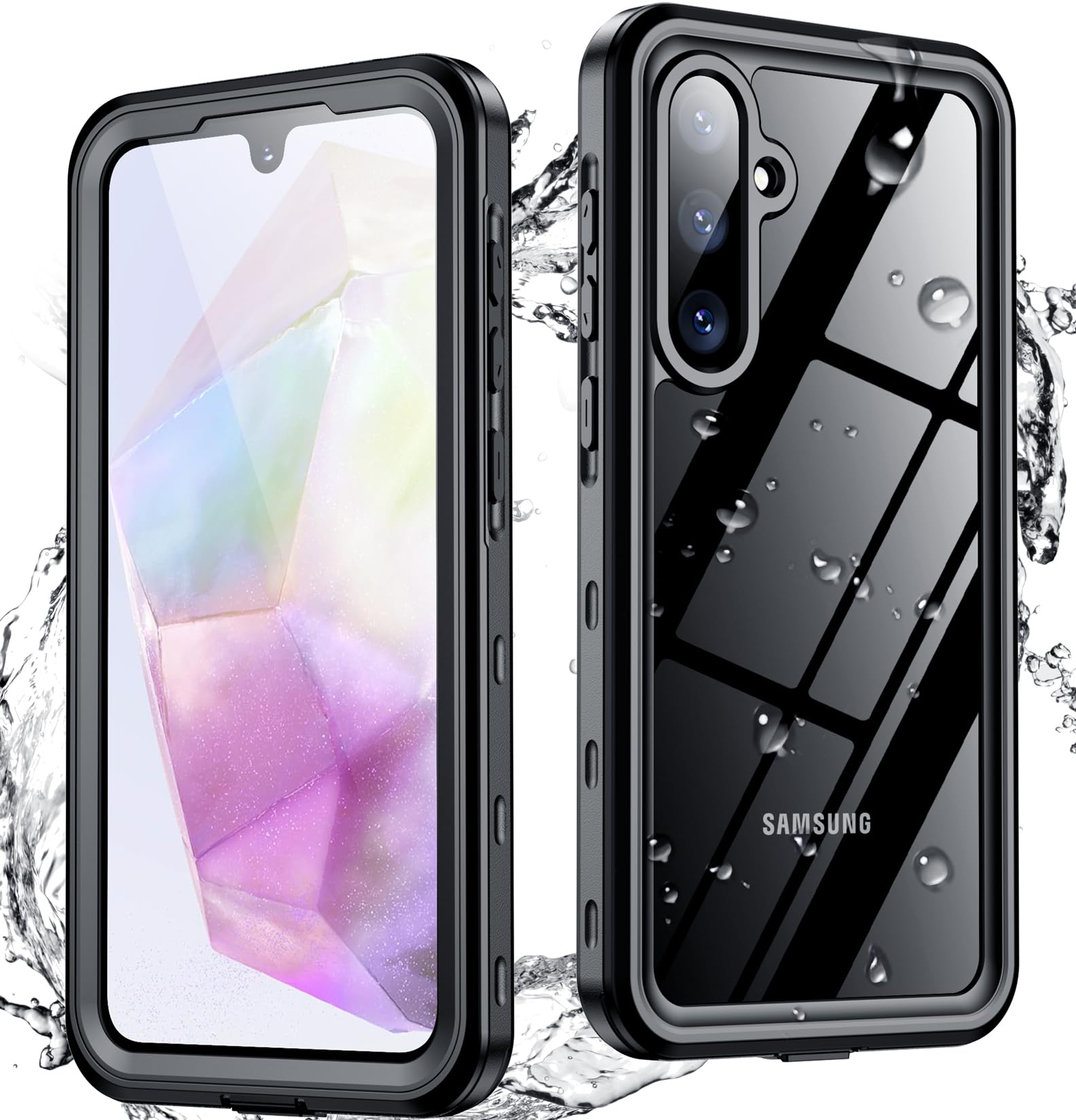 Spidercase For Samsung Galaxy A35 5G Case Waterproof,Full Heavy Duty Protection,Built In Screen&Camera Protector,Military Shockp