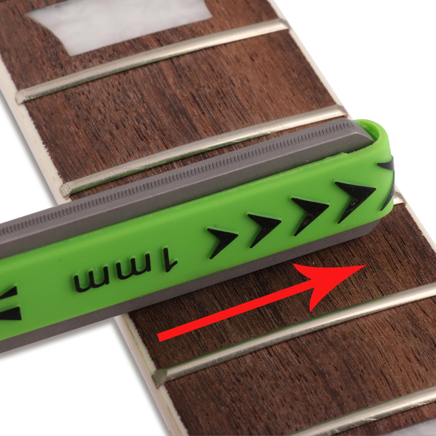 Metallor Guitar Fret Crowning Files Dual Sized Compact Fret Dressing File For Ukulele Or Mandolin Frets With Coarse And Fine Cut