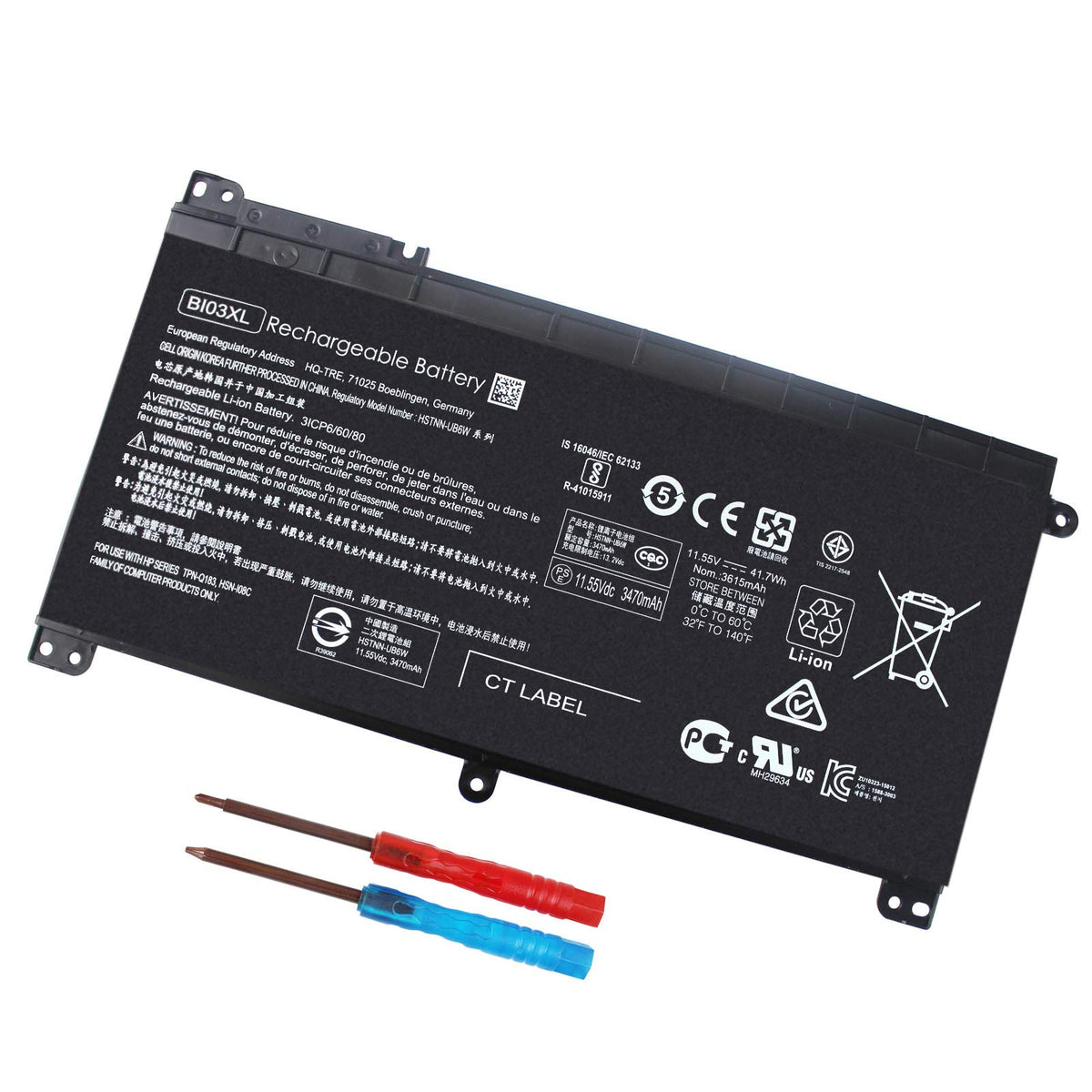 Bi03Xl On03Xl 844203 850 844203 855 Laptop Battery For Hp Pavilion X360 13 U M3 U M3 U001Dx M3 U103Dx 13 U003La Stream 14 Ax 14 Ax010Wm 14 Ax020Wm 14 Ax030Wm 14 Ax040Wm 915230 541   12 Months Warranty