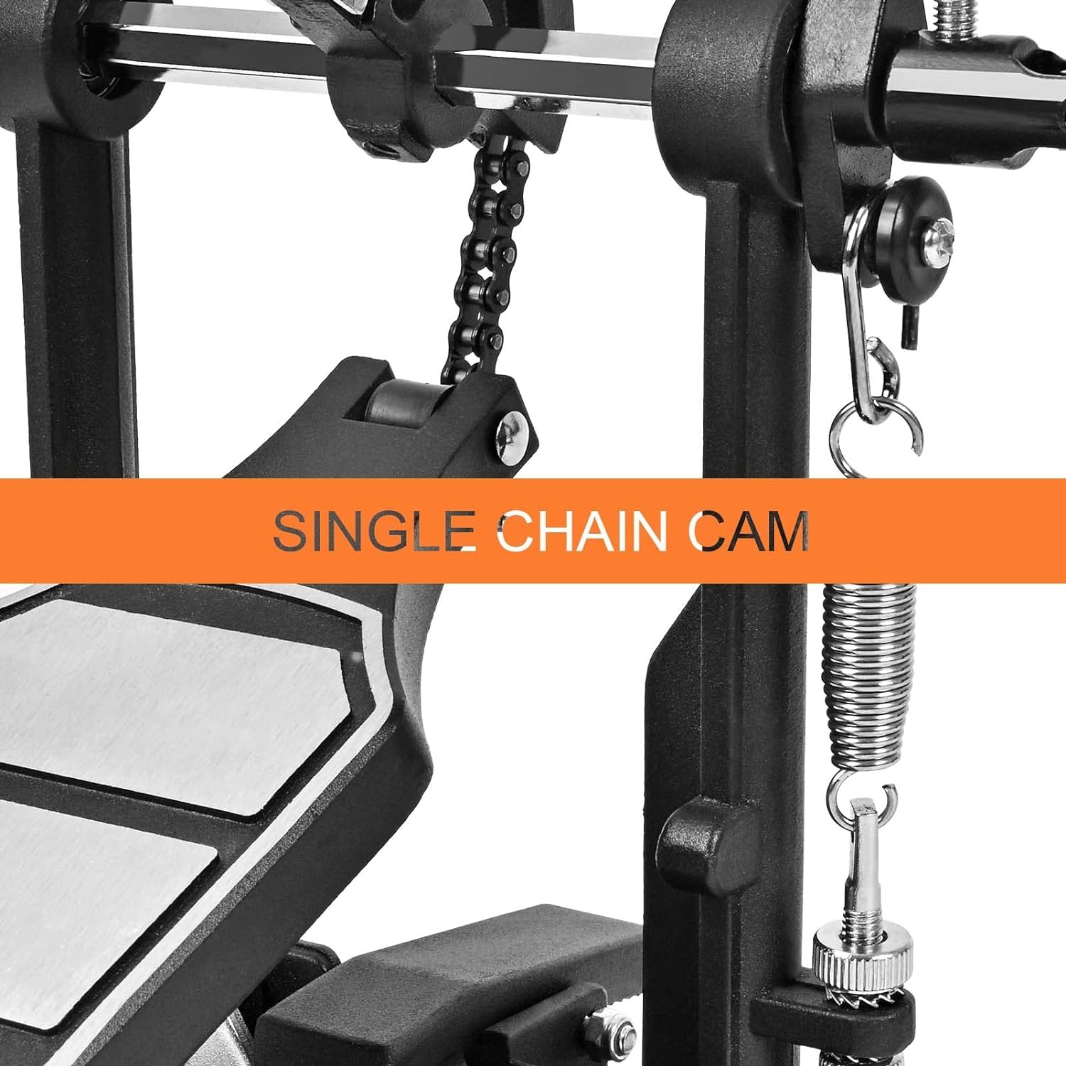 Tipatyard Double Bass Drum Pedals Double Drum Pedal For Drum Set Kit And Electronic Drums | Single Chain