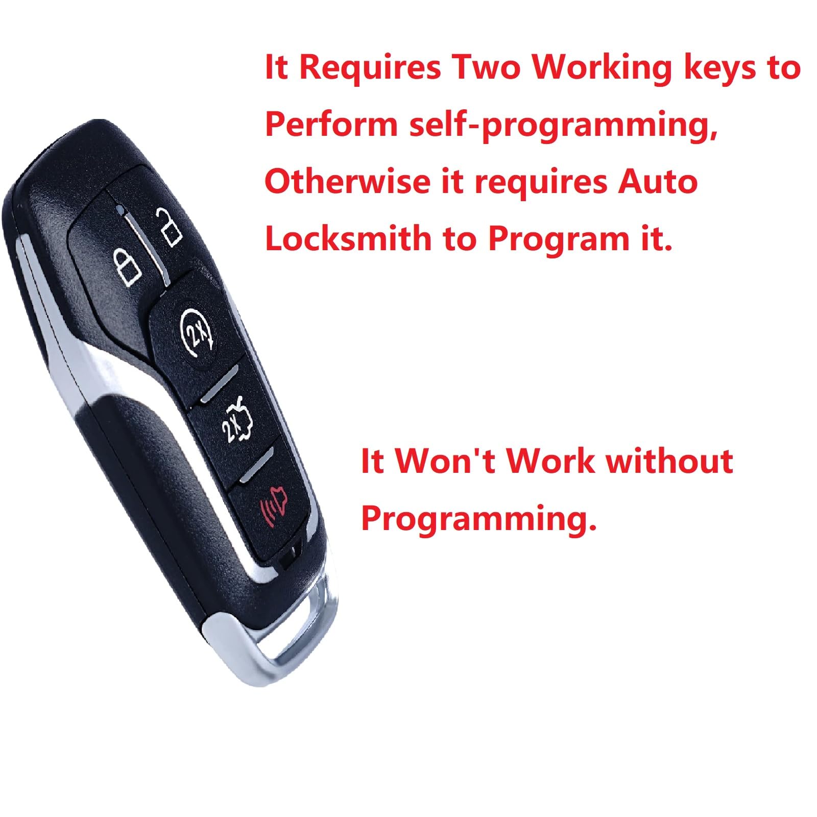 Mechanmagic Key Fob Replacement Compatible For Ford Explorer 2016-2017 Edge Mustang Fusion Titanium Lincoln Mkz Mkc 2014-2016 Mk