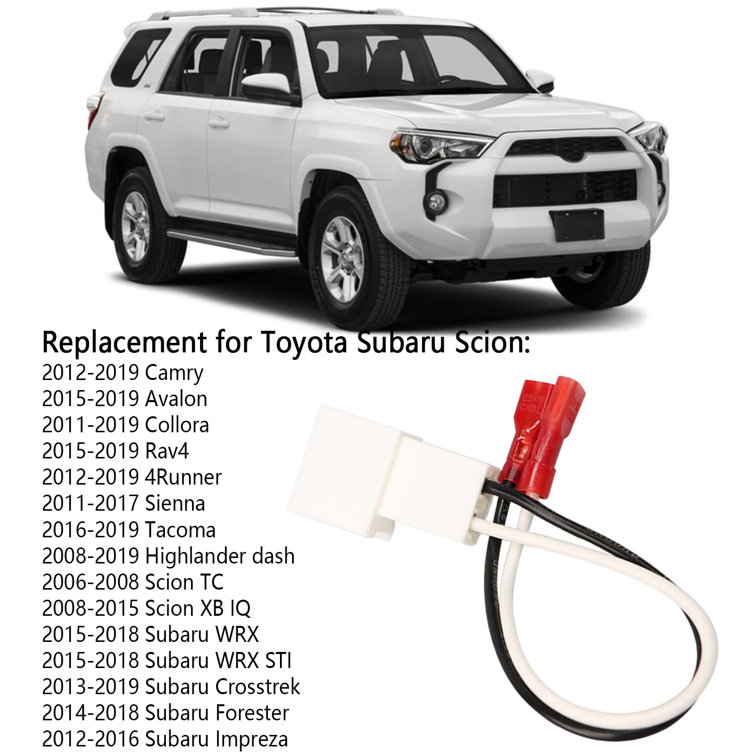 72 8104 Speaker Adapter Wire Harness Replacement For Toyota Camry Corolla Tacoma Tundra Scion Pontiac Car Front And Rear Door Sp