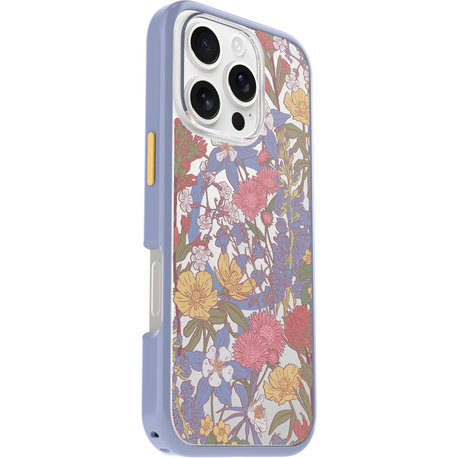 Otterbox Iphone 16 Pro Symmetry Series Clear Case   Floral Purple