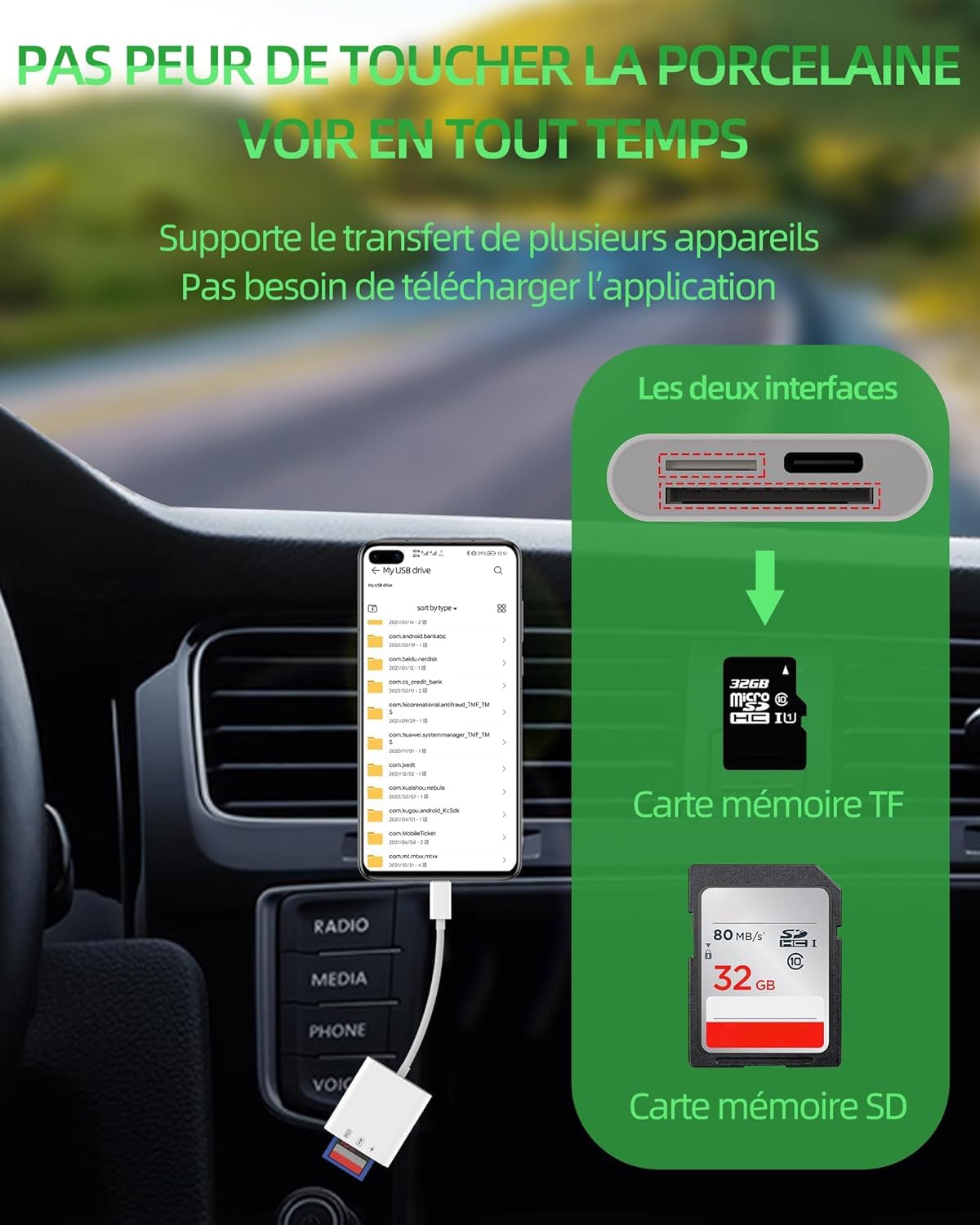 Usb C Sd Tf Card Reader For Iphone 15 3 In 1 Type C Trail Camera Adapter Card Reader Plug And Play Compatible For Macbook Androi