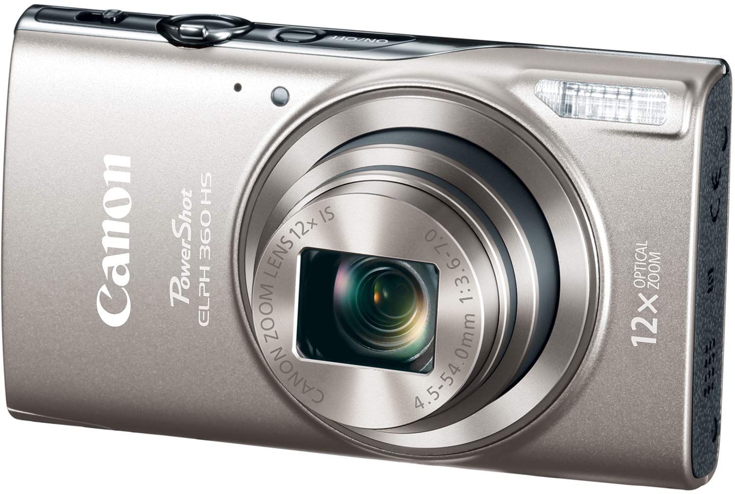 Canon Powershot Elph 360 Digital Camera W/ 12X Optical Zoom And Image Stabilization   Wi Fi & Nfc Enabled (Silver)