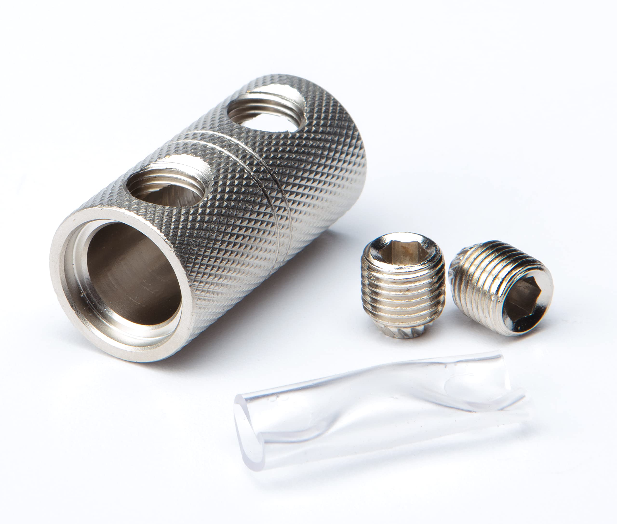 Harmony Audio Ha Wc0 Car Stereo Power Or Ground 1/0 Gauge Wire Splice Coupler   Nickel Plated