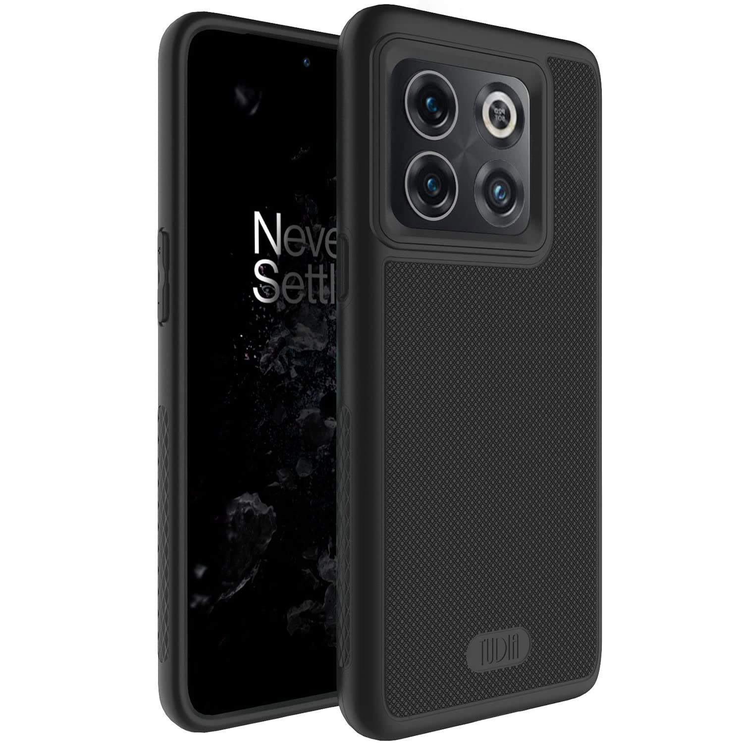 Tudia Dualshield Grip Designed For Oneplus10T Case 5G, [Mergegrip] Shockproof Military Grade Slim Dual Layer Protection For Onep