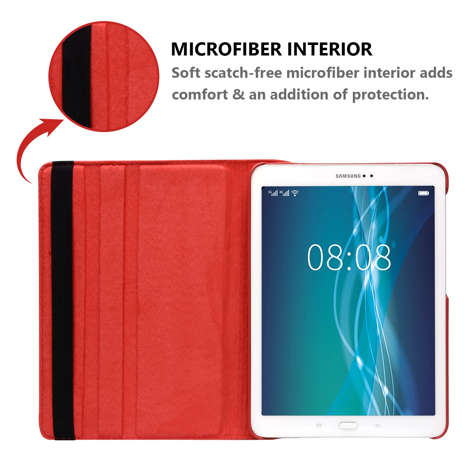 Case For Samsung Galaxy Tab A 9.7 Inch (Sm T550 T555 Sm P550 P555)   360 Degree Rotating Stand Case Smart Protective Cover,With