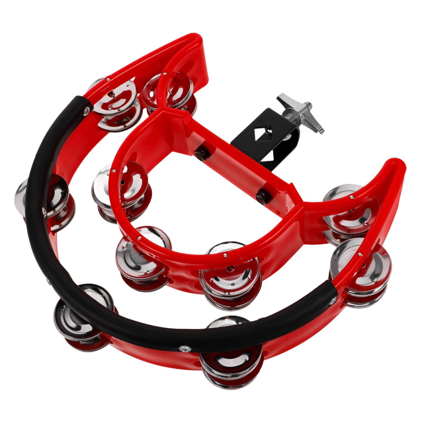 Toddmomy Sturdy Tambourine with Double Jingles Lightweight Percussion Instrument for Drum Drum hat Accessory Sound for Music Pe